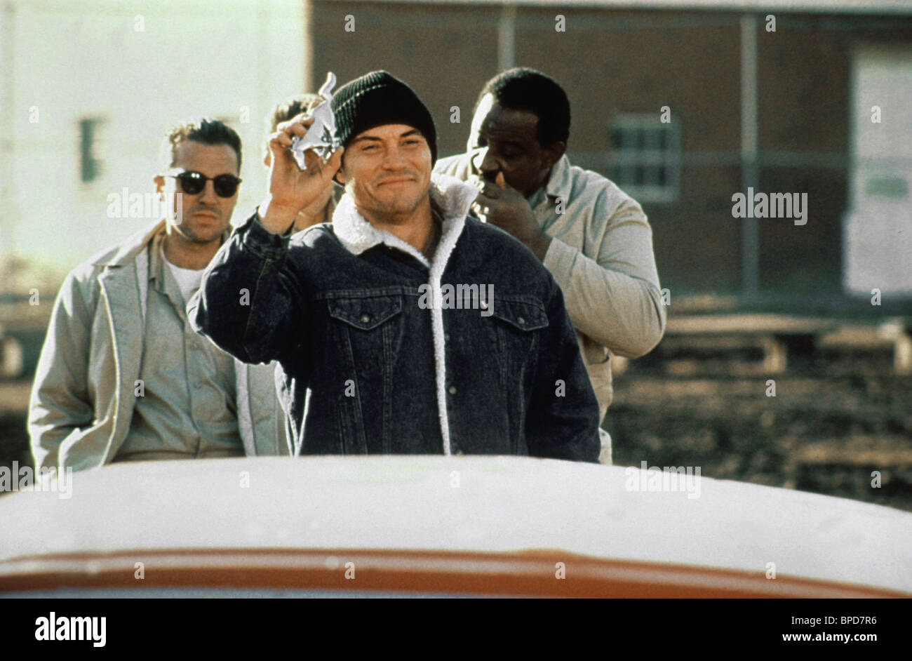 Scene with sonny landham lock up 1989 stock photo royalty free image