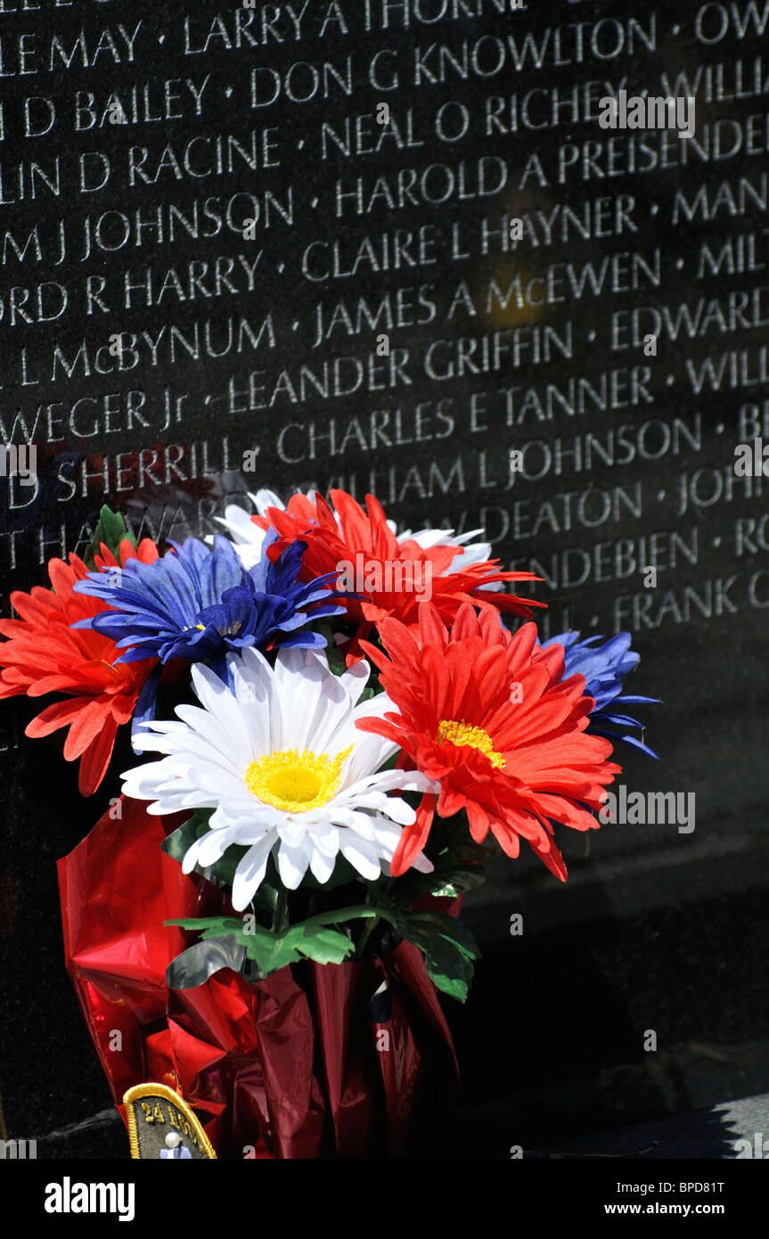 The Vietnam War Veterans Memorial, Washington DC, USA Stock Photo