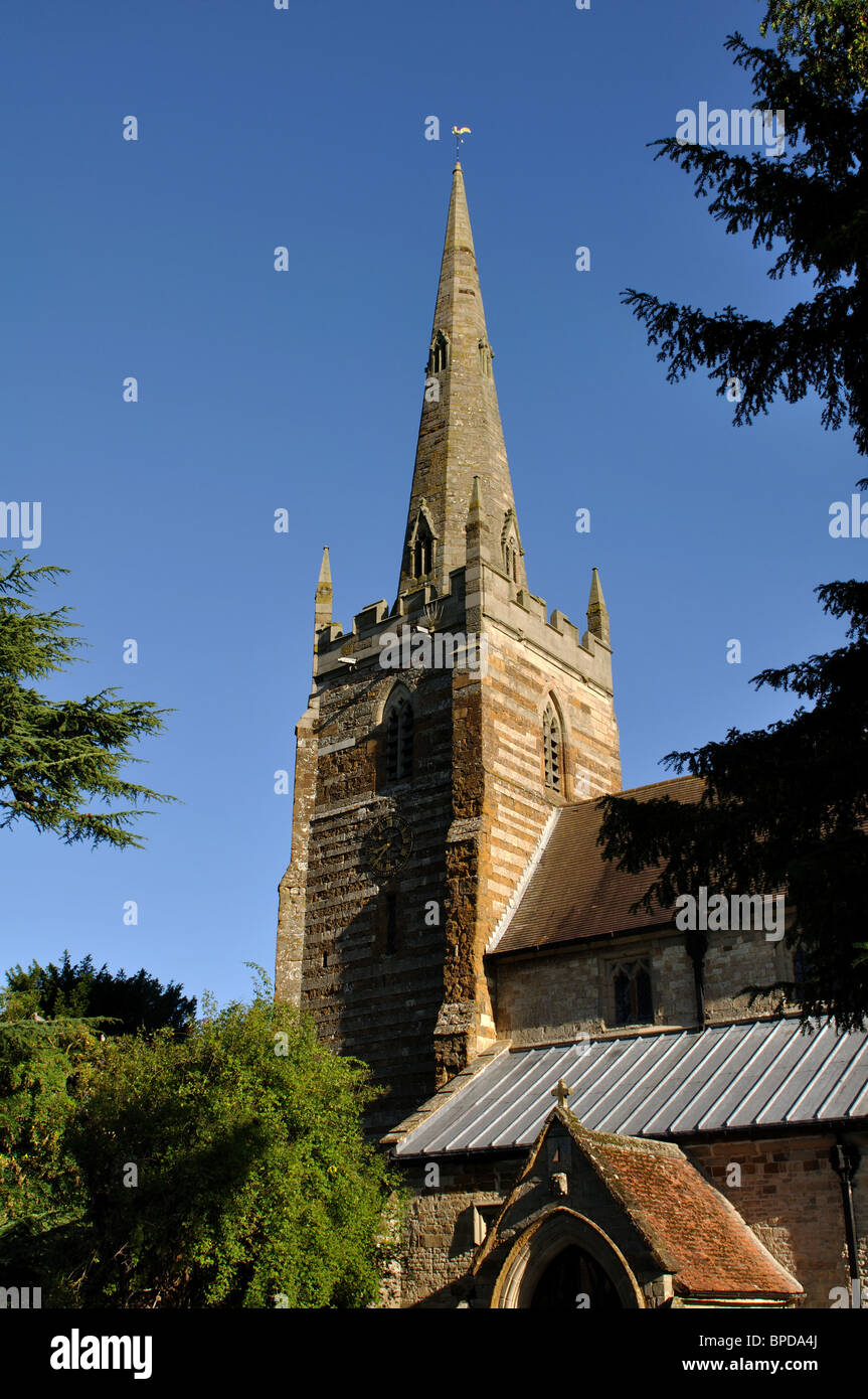 All Saints Church, Ladbroke, Warwickshire, England, UK Stock Photo