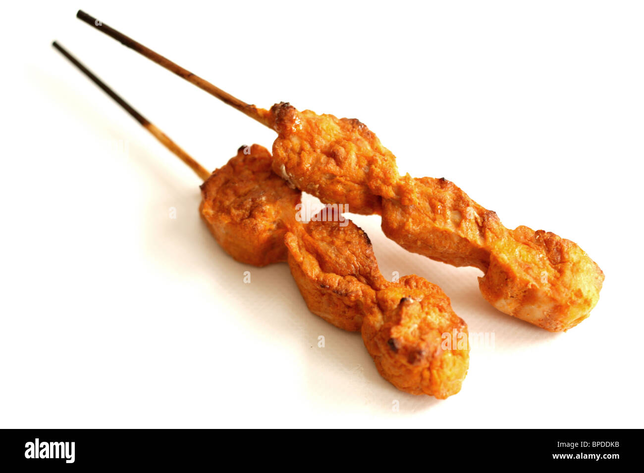 Chicken Satay Sticks Stock Photo Alamy