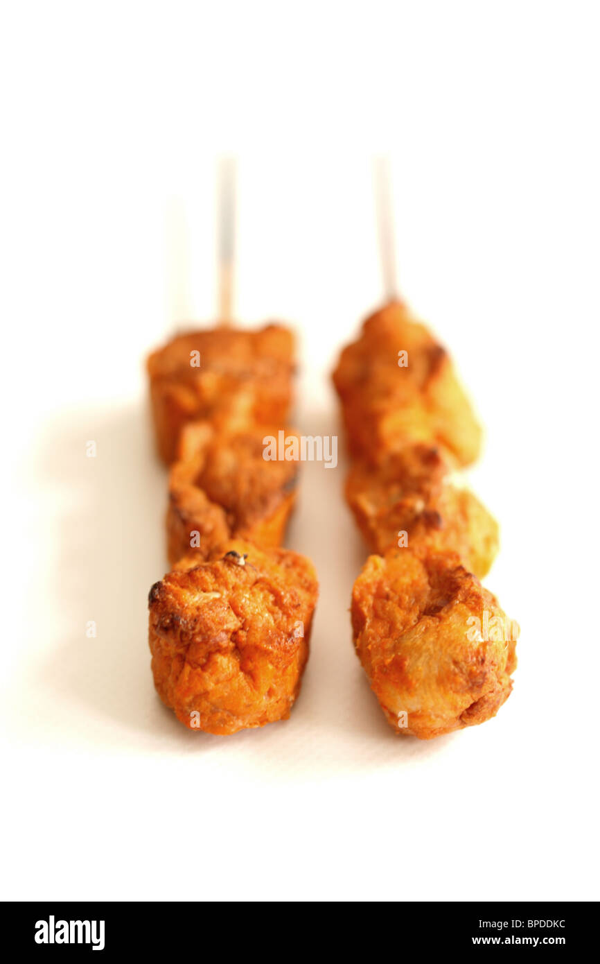 Chicken Satay Sticks Stock Photo Alamy