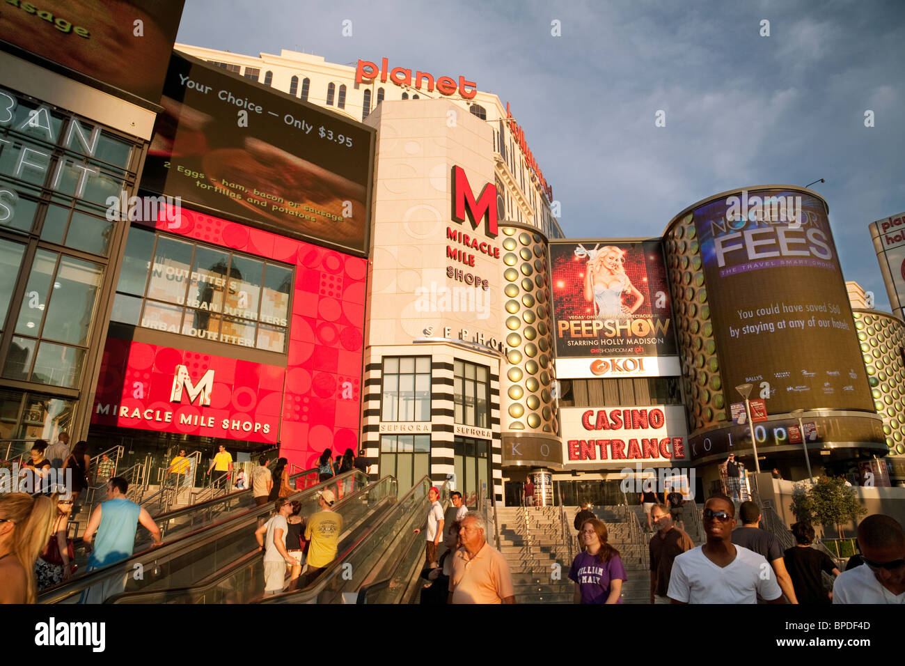 The Miracle Mile Shopping Mall The Strip Las Vegas Nevada Usa