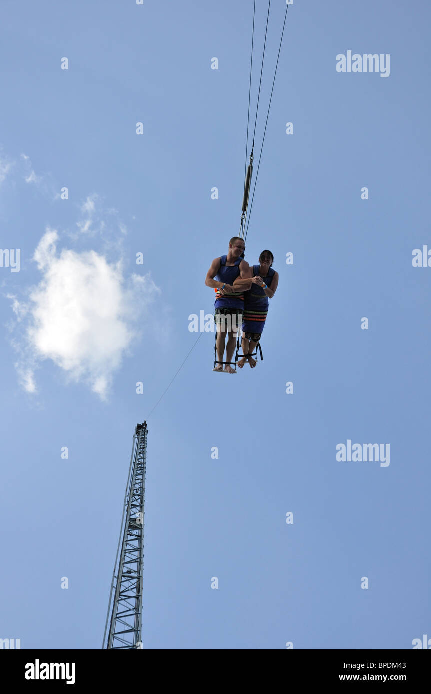 Sky Coaster Swing At Hurricane Harbor Waterpark Six Flags