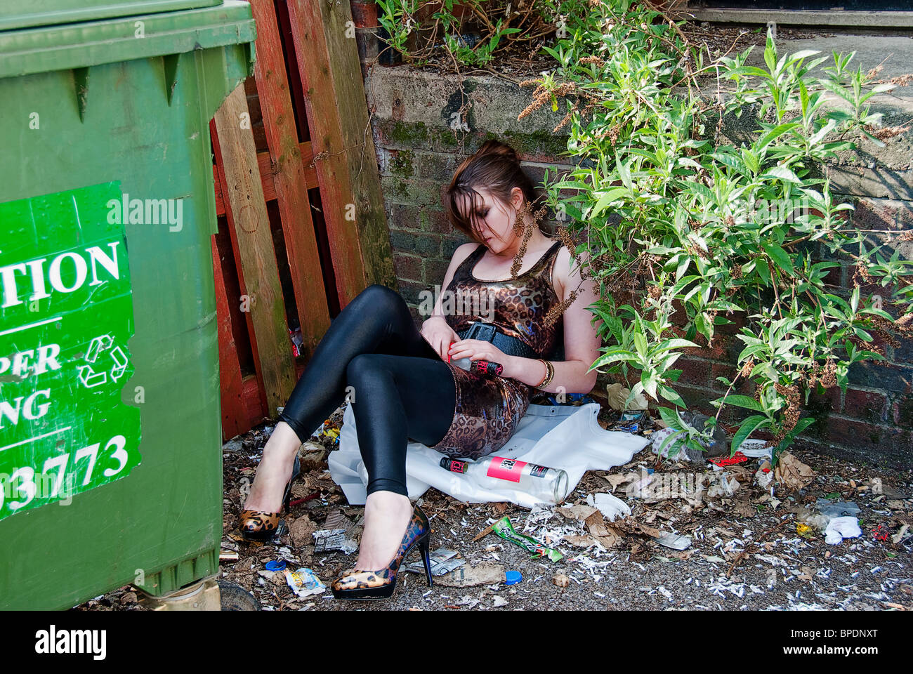 Drunk girl passed out hi-res stock photography and images - Alamy