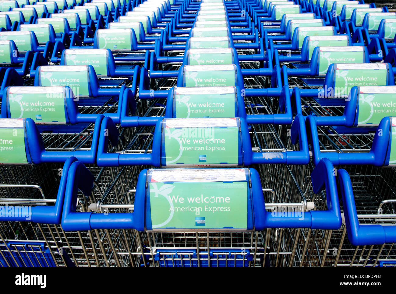 Tesco Shopping Trolley Trolleys High Resolution Stock Photography and ...