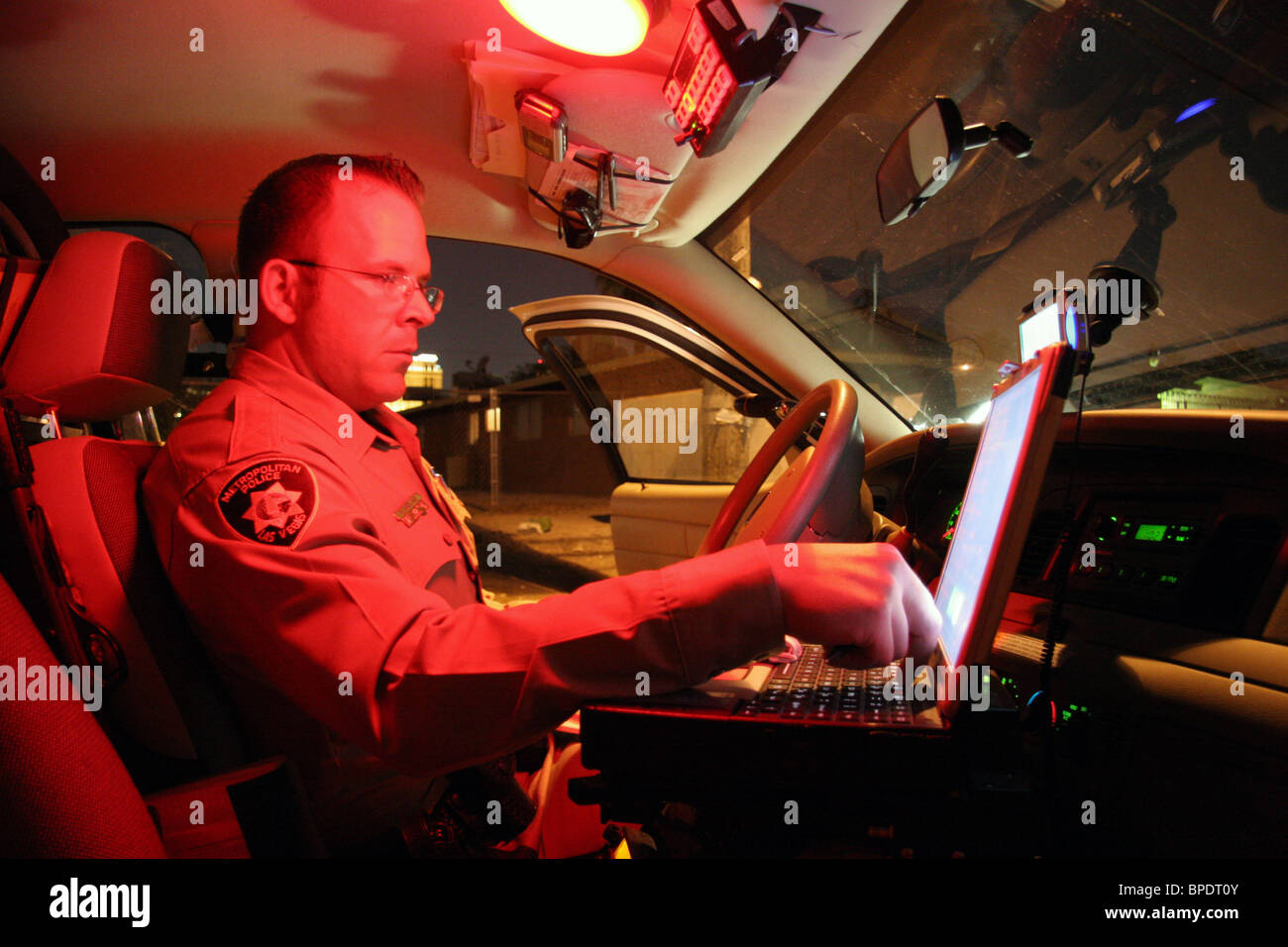 Police car dashboard hi res stock photography and images Alamy