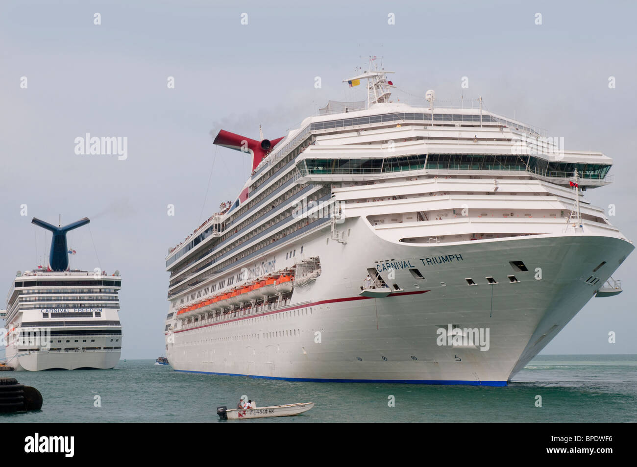 Cruise ship at anchor in Key West, Florida, USA Stock Photo Alamy