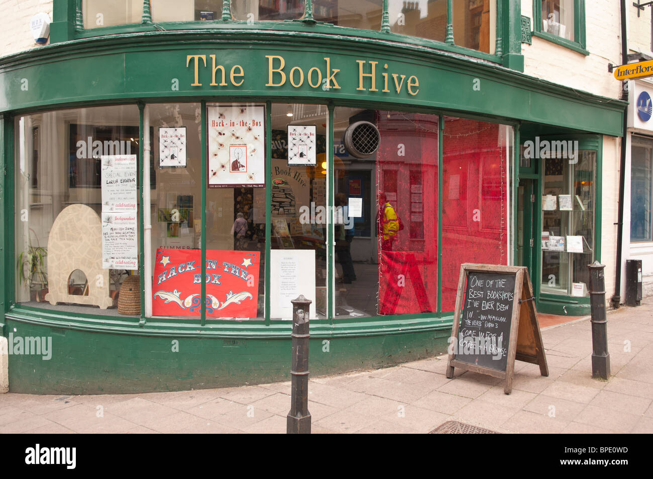 The Book Hive shop store in Norwich , Norfolk , England , Great Britain