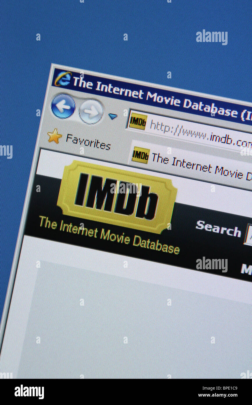 Internet movie database hi-res stock photography and images - Alamy