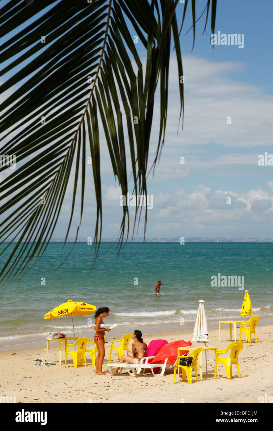 Ponta de Areia Beach, Itaparica Island near Salvador, Bahia, Brazil. Stock Photo
