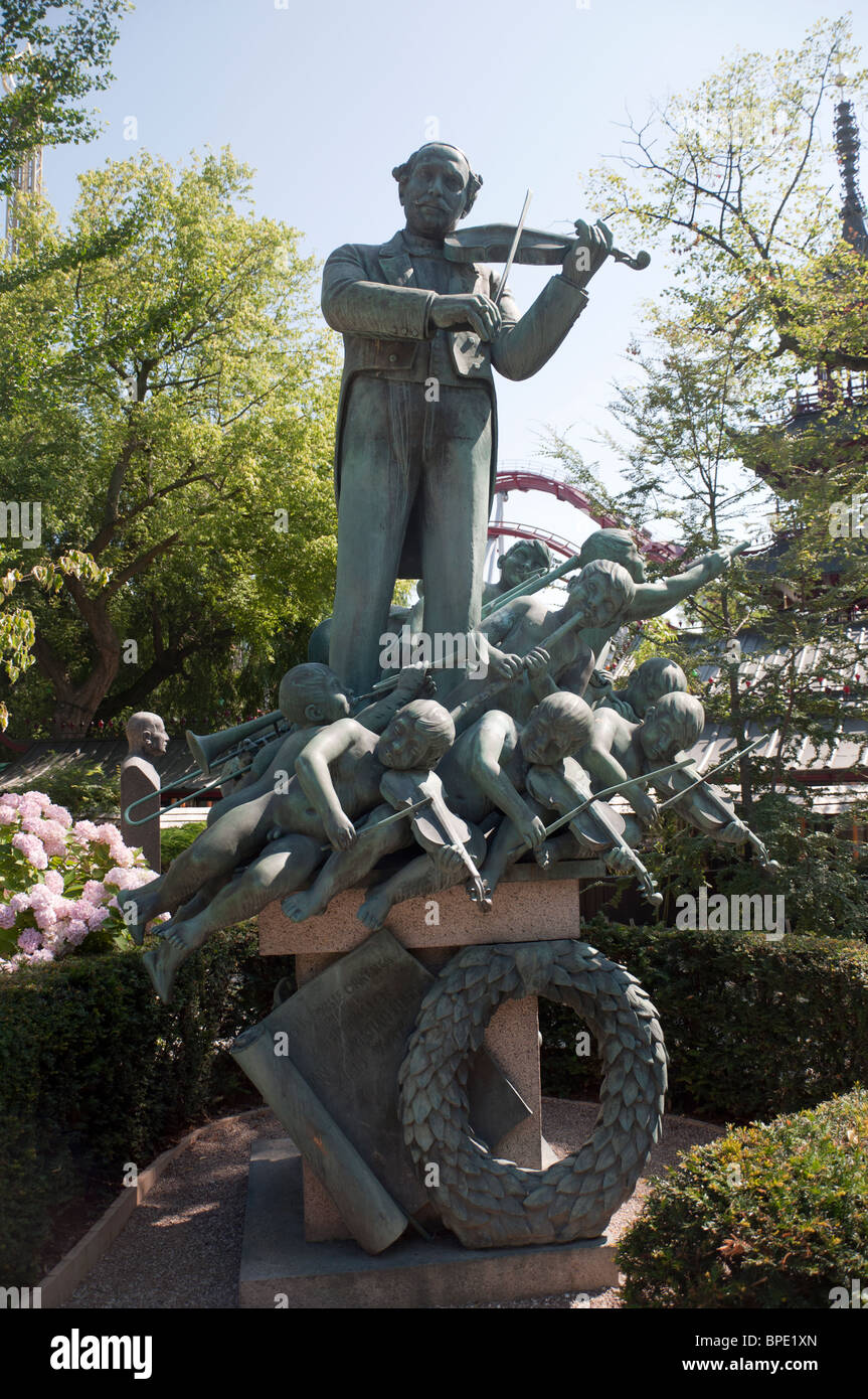 A statue in Tivoli Gardens, Copenhagen, Denmark Stock Photo Alamy