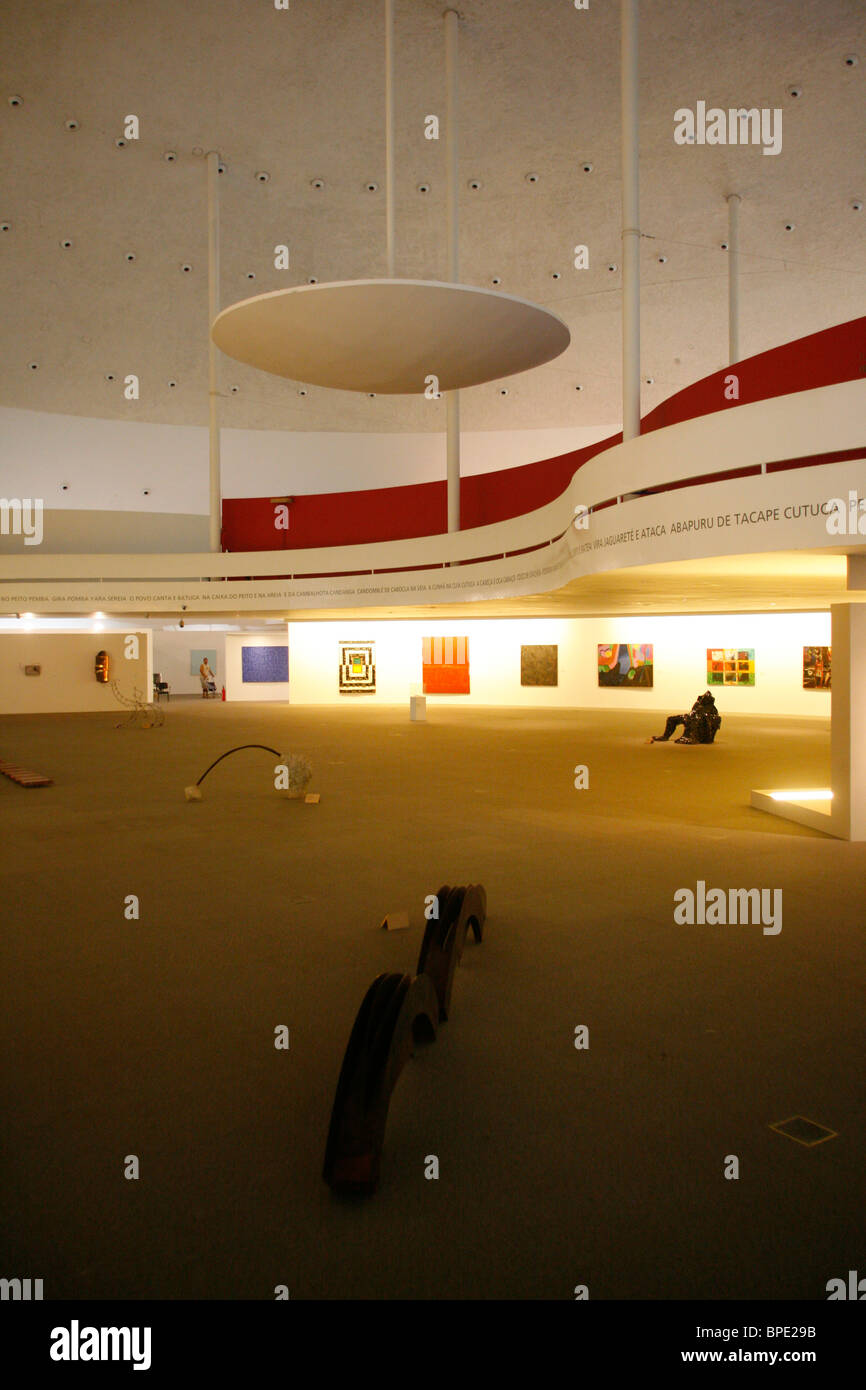 Museo Nacional or the National Museum, designed by Oscar Niemeyer, Brasilia, Brazil. Stock Photo