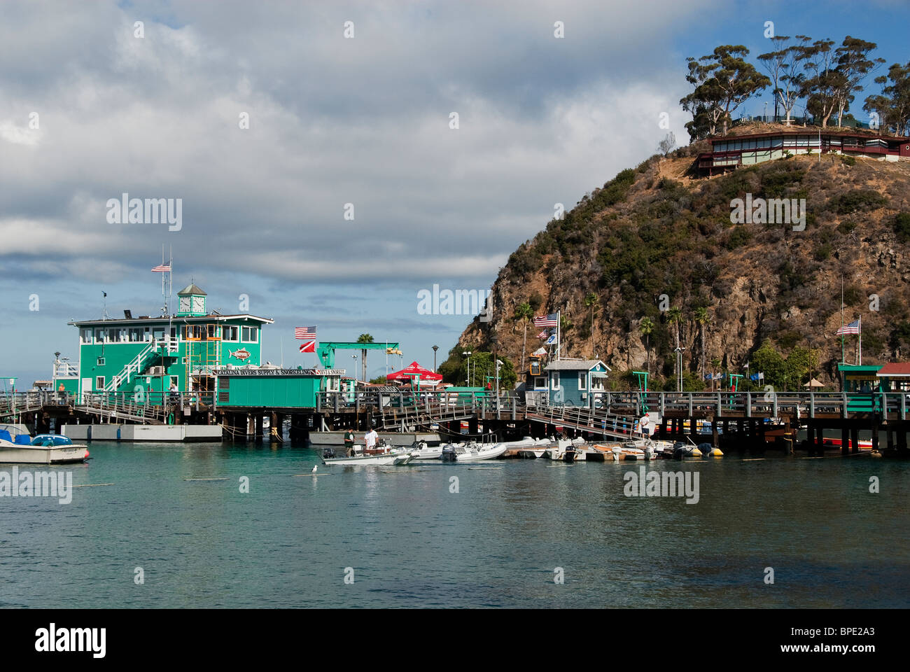 Avalon Pier Catalina Island California USA Stock Photo Alamy