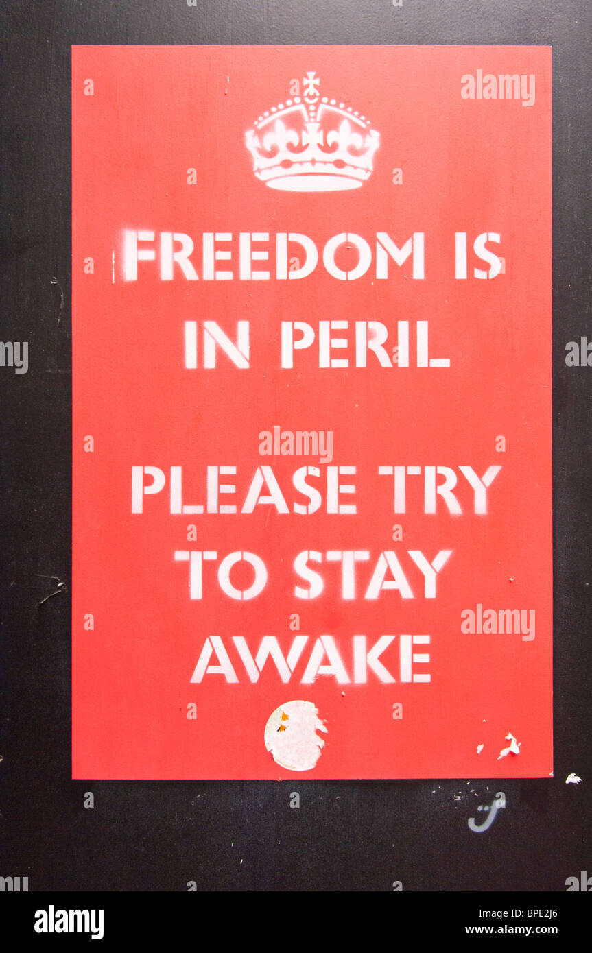 An unusual sign in the Uk Stock Photo