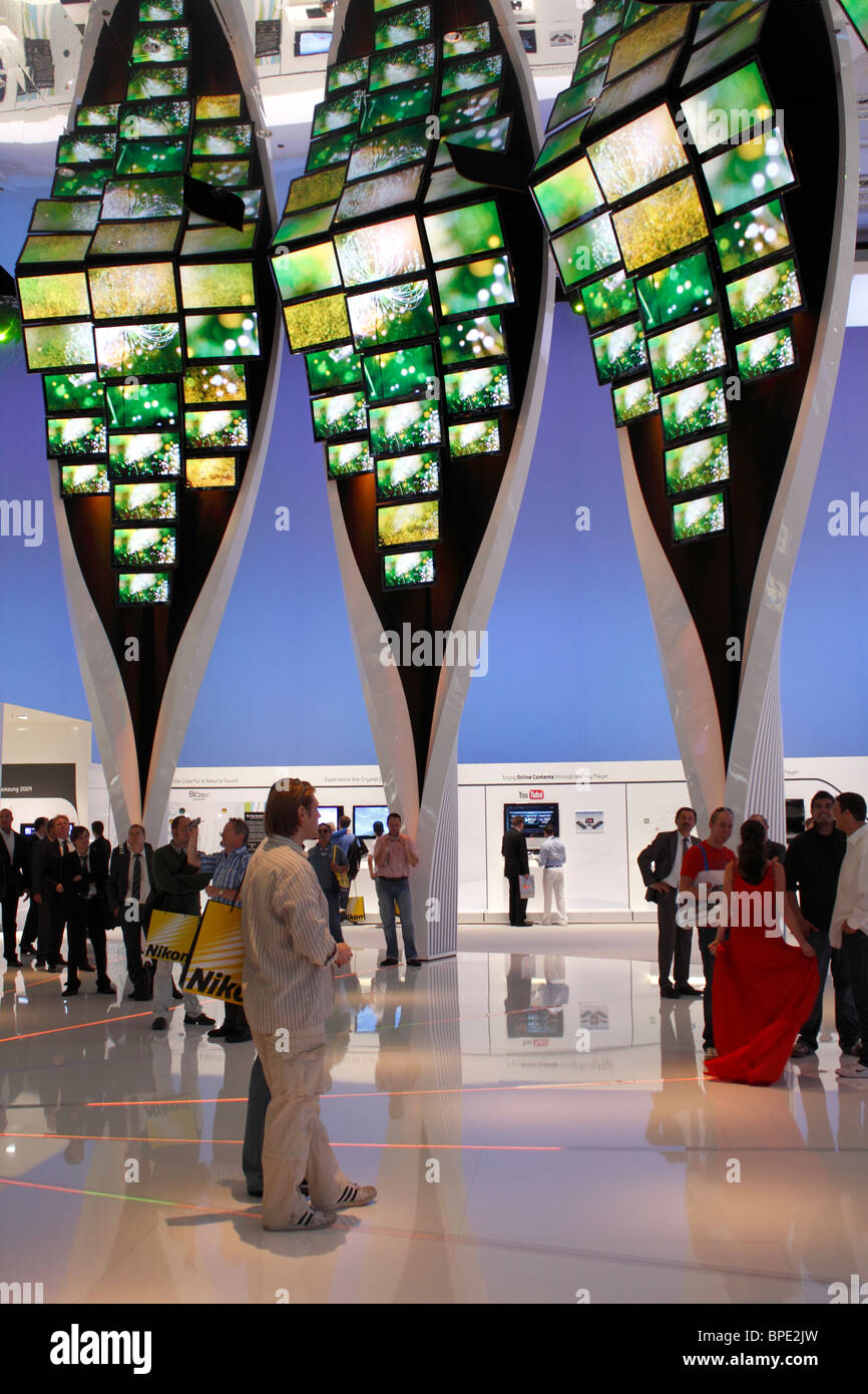 Berlin, IFA, Consumer Electronics Unlimited, flat screens in an
