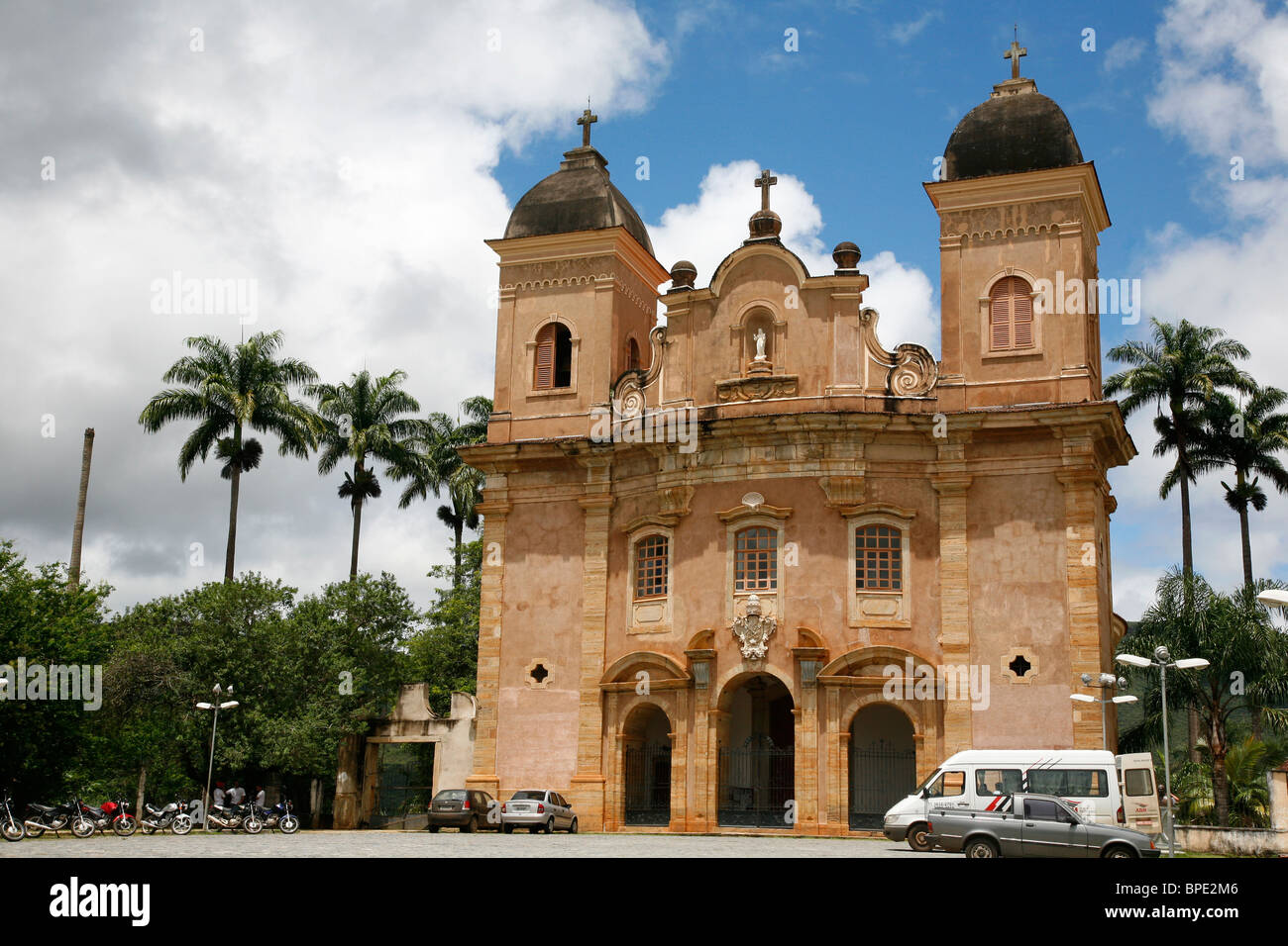 Basilica de Sao Pedro dos Clerigos, Mariana, Minas Gerais, Brazil. Stock Photo