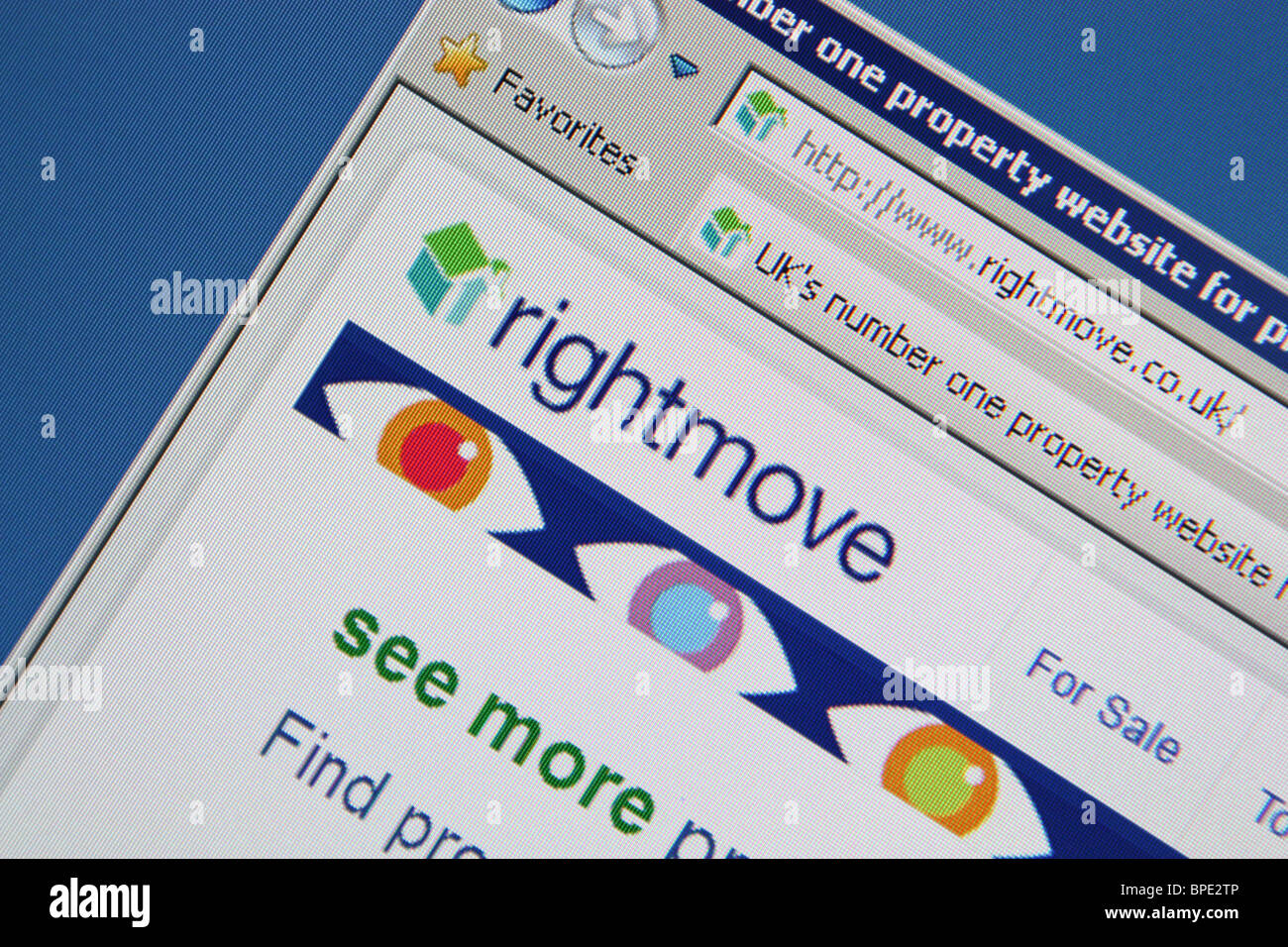 rightmove property search website Stock Photo Alamy