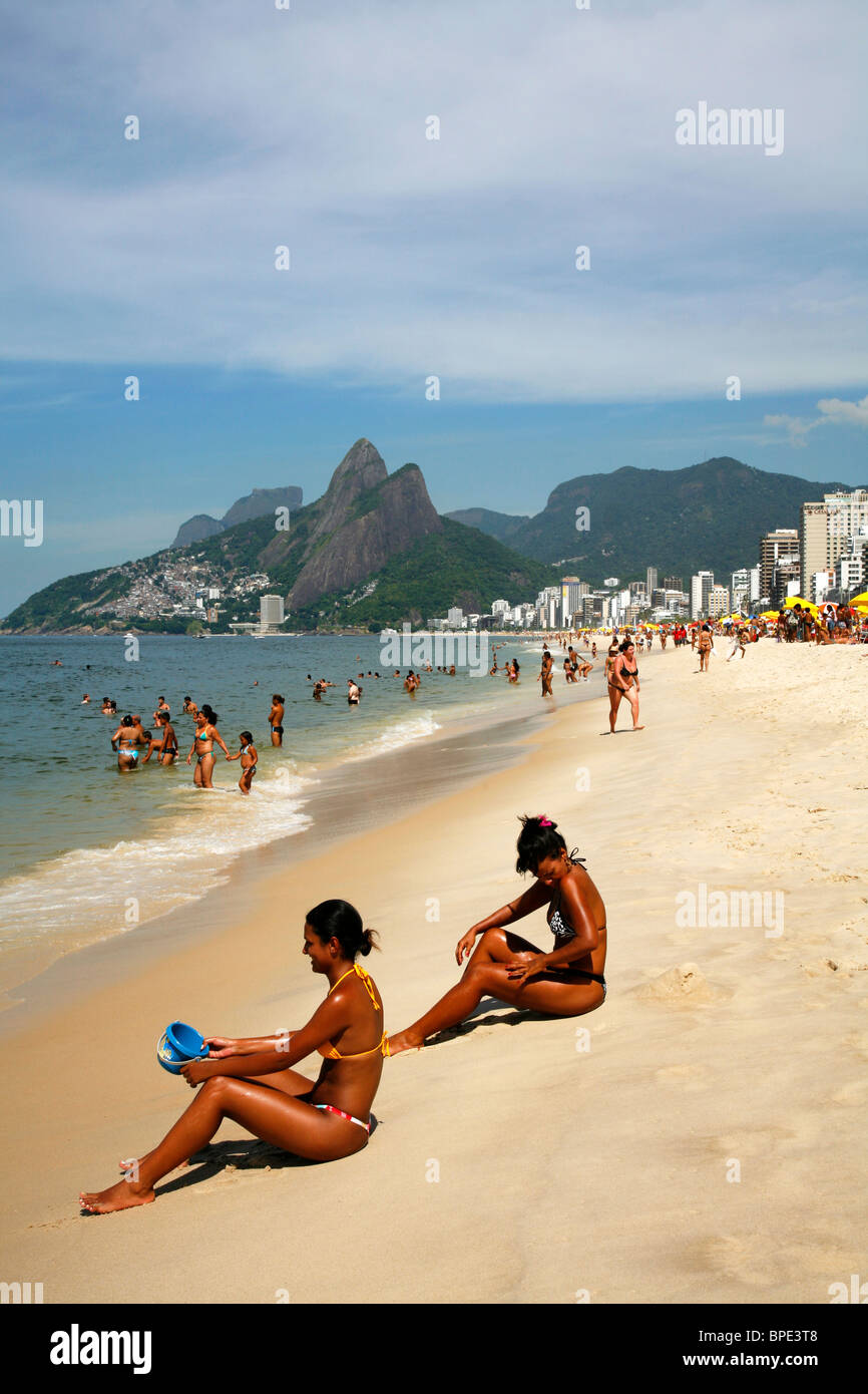 Ipanema beach, Rio de Janeiro, Brazil. Stock Photo