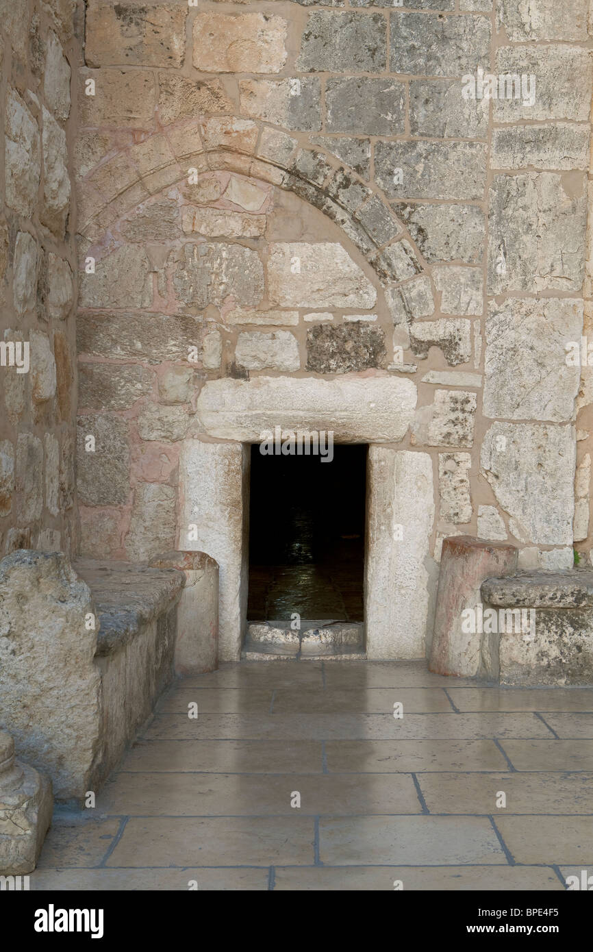 The door of humility,church of the nativity,Bethlehem,Palestine Stock