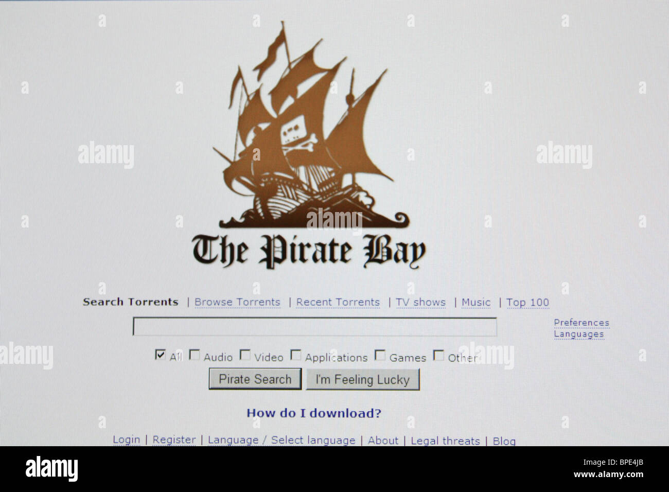 Download music, movies, games, software! The Pirate Bay - The