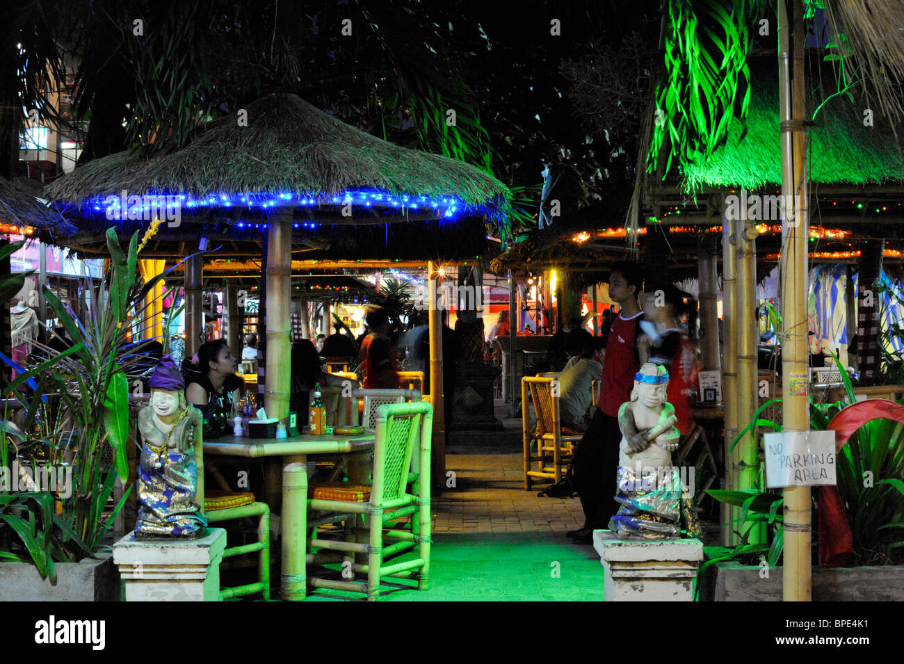 The Secret Garden Bar And Restaurant One Of Many In Poppies Lane One Kuta Bali Stock Photo Alamy