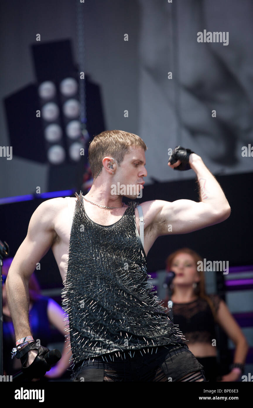 Jake Shears of The Scissor Sisters, The Pyramid Stage, Glastonbury