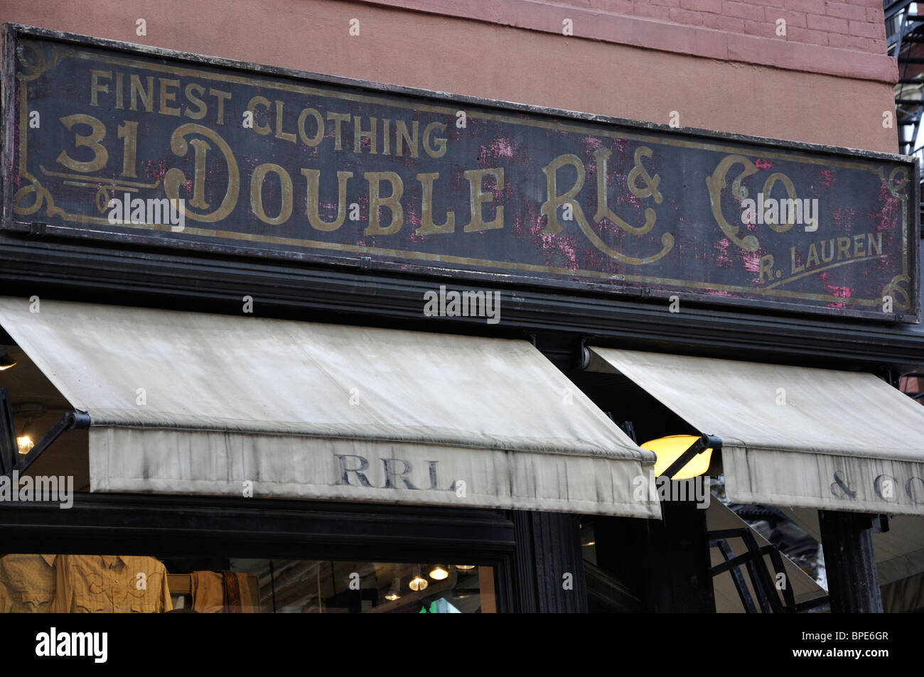 Old store sign, New York, USA Stock Photo Alamy