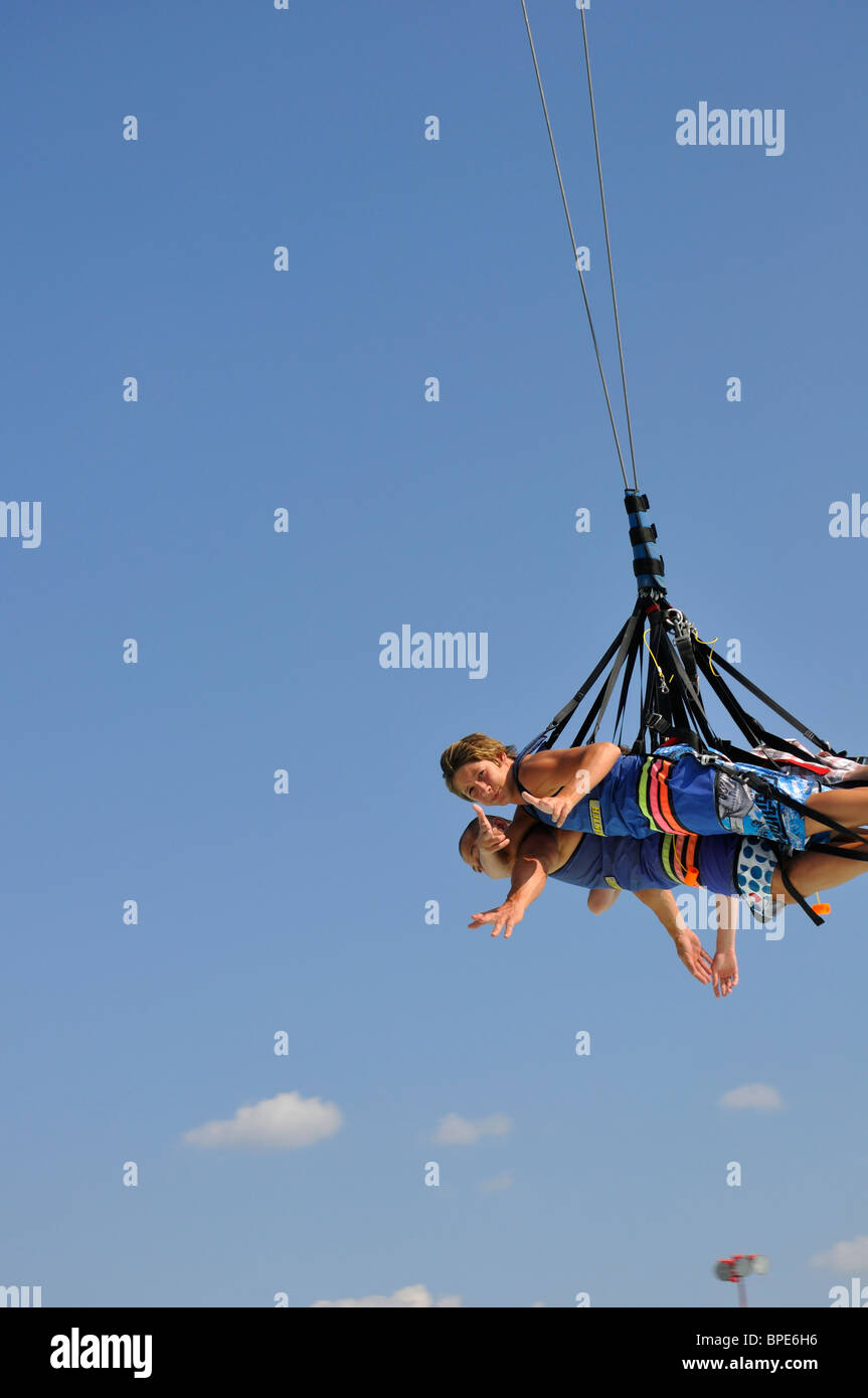 Sky Coaster Swing At Hurricane Harbor Waterpark Six Flags