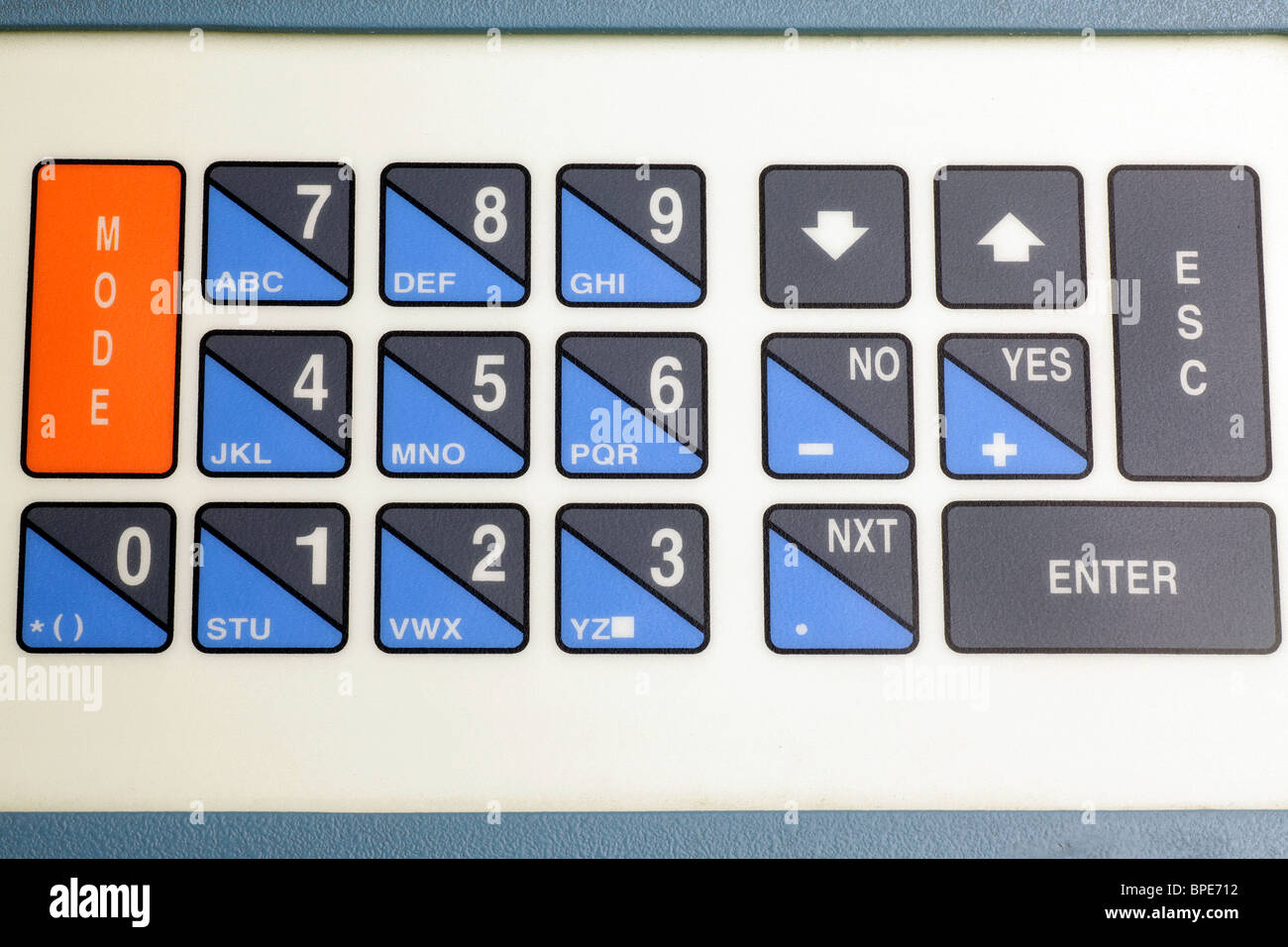 Panel control buttons of a Scanning Mini Spectrometer in a science research laboratory Stock Photo
