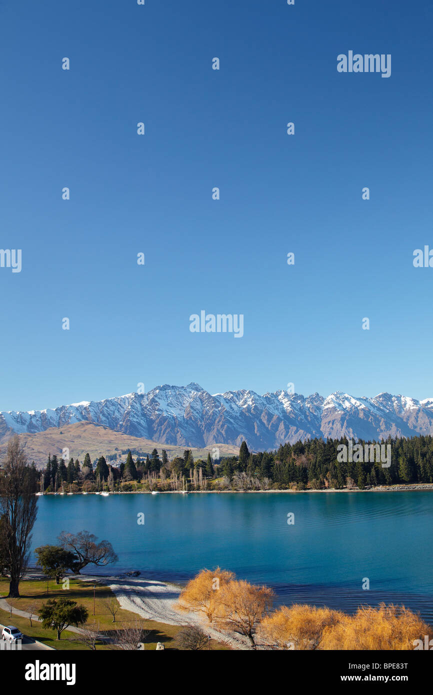 The Remarkables and Lake Wakatipu, Queenstown, South Island, New ...