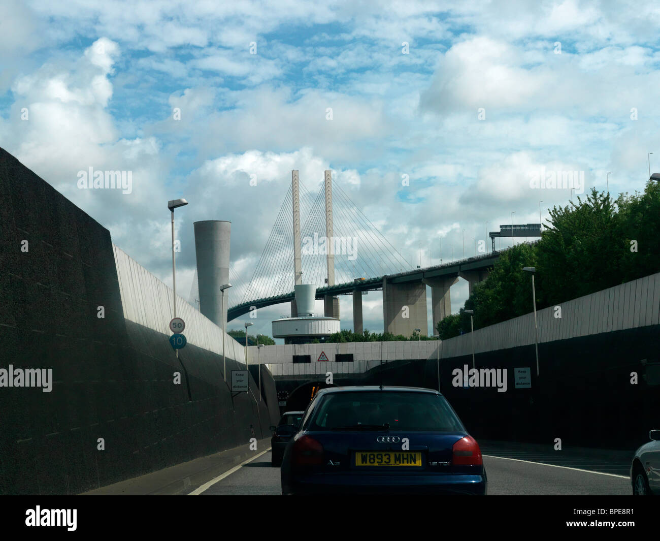Dartford Kent England Cars At Dartford Tunnel Stock Photo Alamy