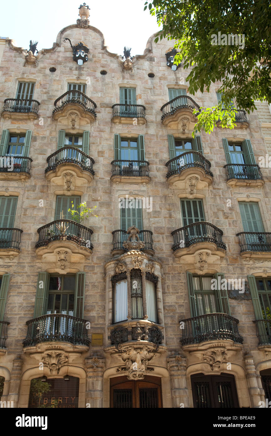 Barcelona Casa Calvet Stock Photo - Alamy