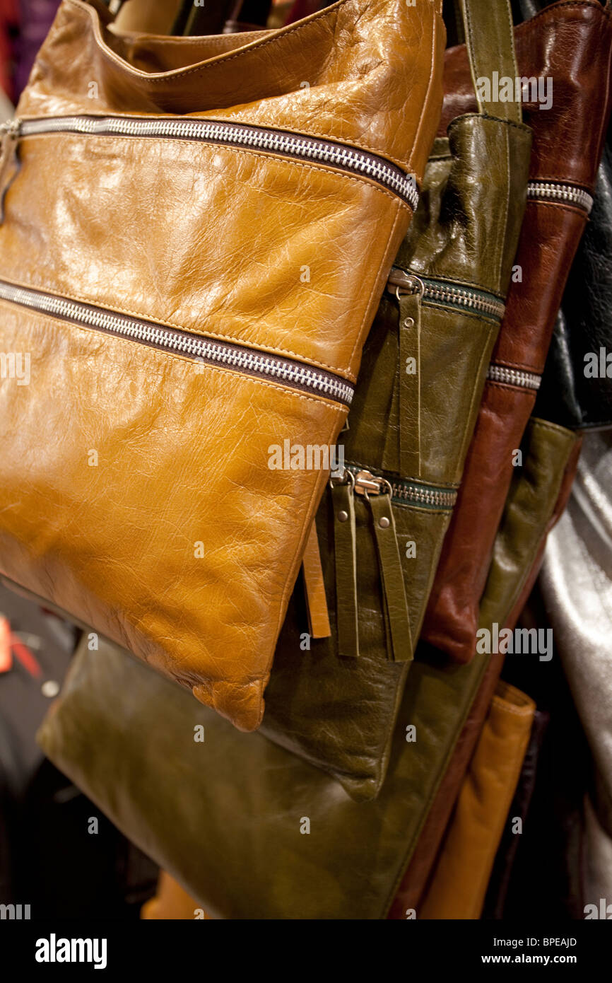 Barcelona leather bags spain hi-res stock photography and images - Alamy