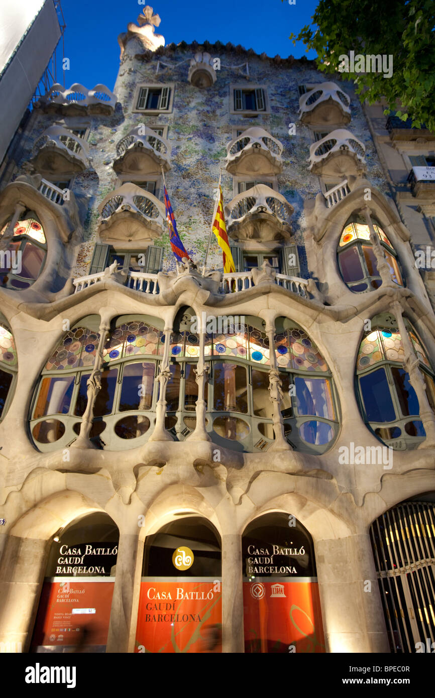 Barcelona Manzana De La Discordia Casa Batll Stock Photo Alamy