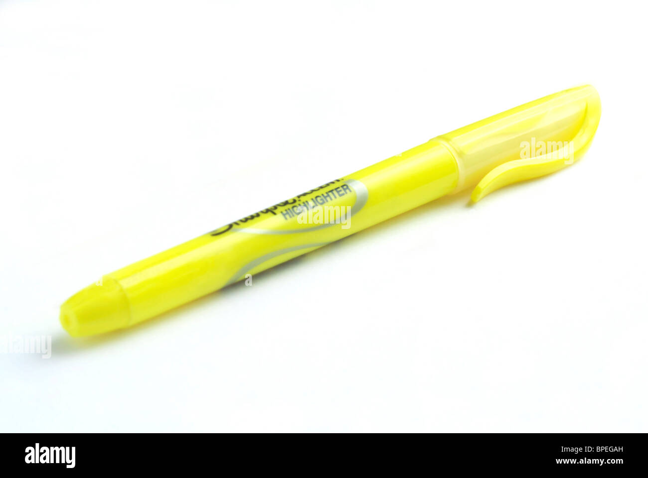 Yellow Highlighter Pen Stock Photo Alamy