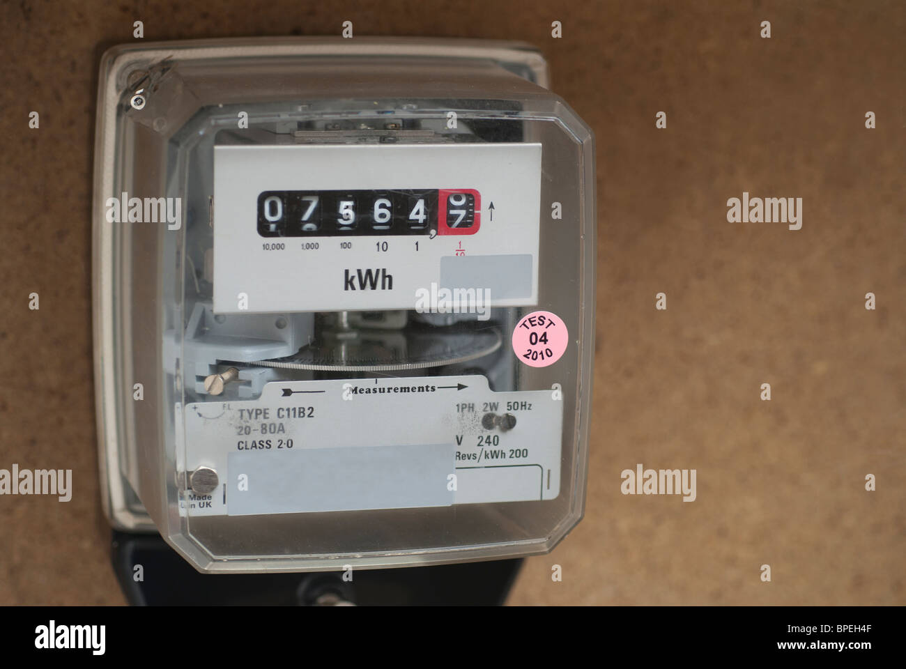Electricity Meter Stock Photo