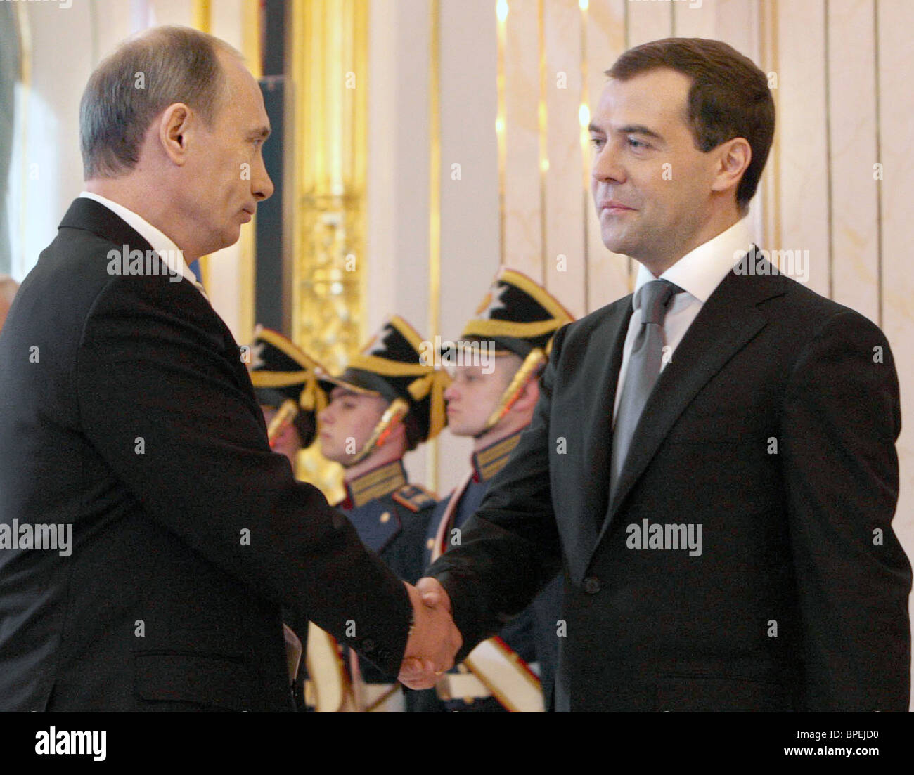 Dmitry Medvedev inaugurated as President of Russia Stock Photo, Royalty