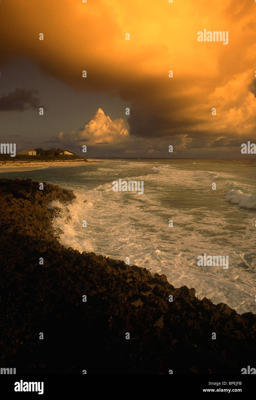 Bahamas stormy sky over the sea at sunset Stock Photo - Alamy