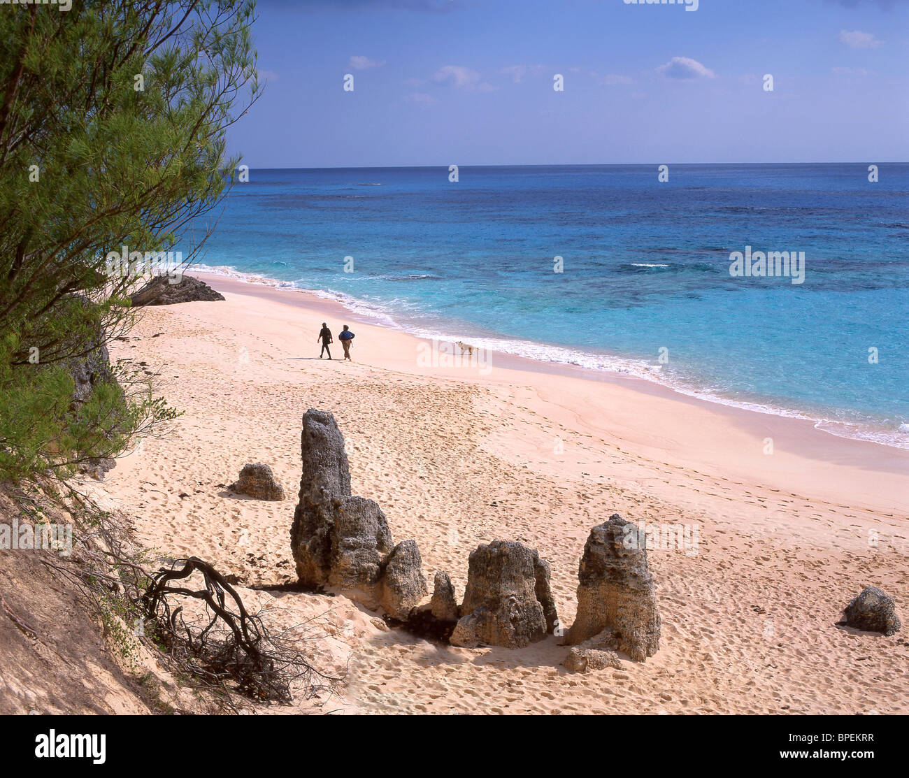 Warwick Long Bay, South Shore, Warwick Parish, Bermuda Stock Photo