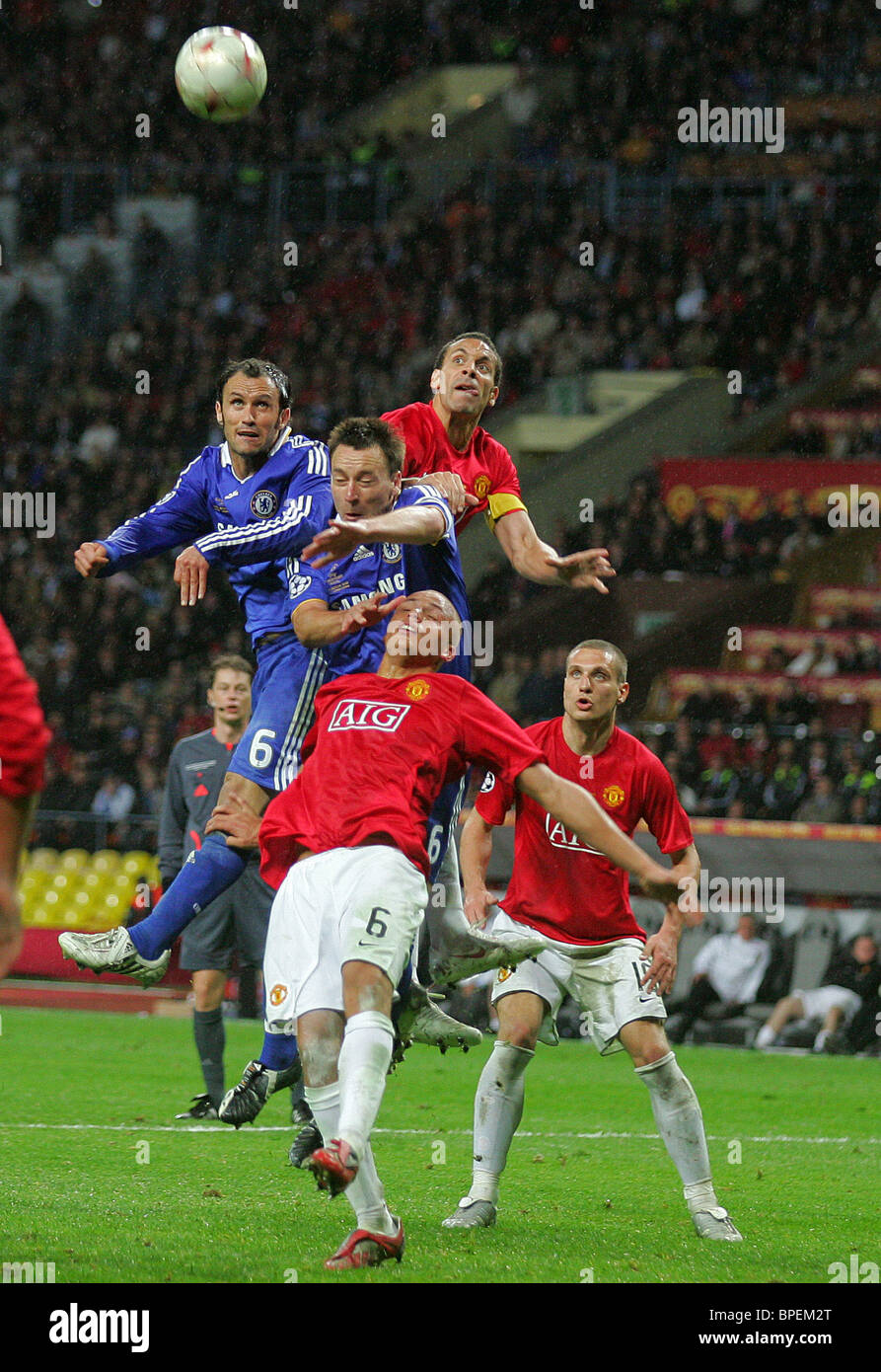 Manchester United Wins European Champions High Resolution Stock