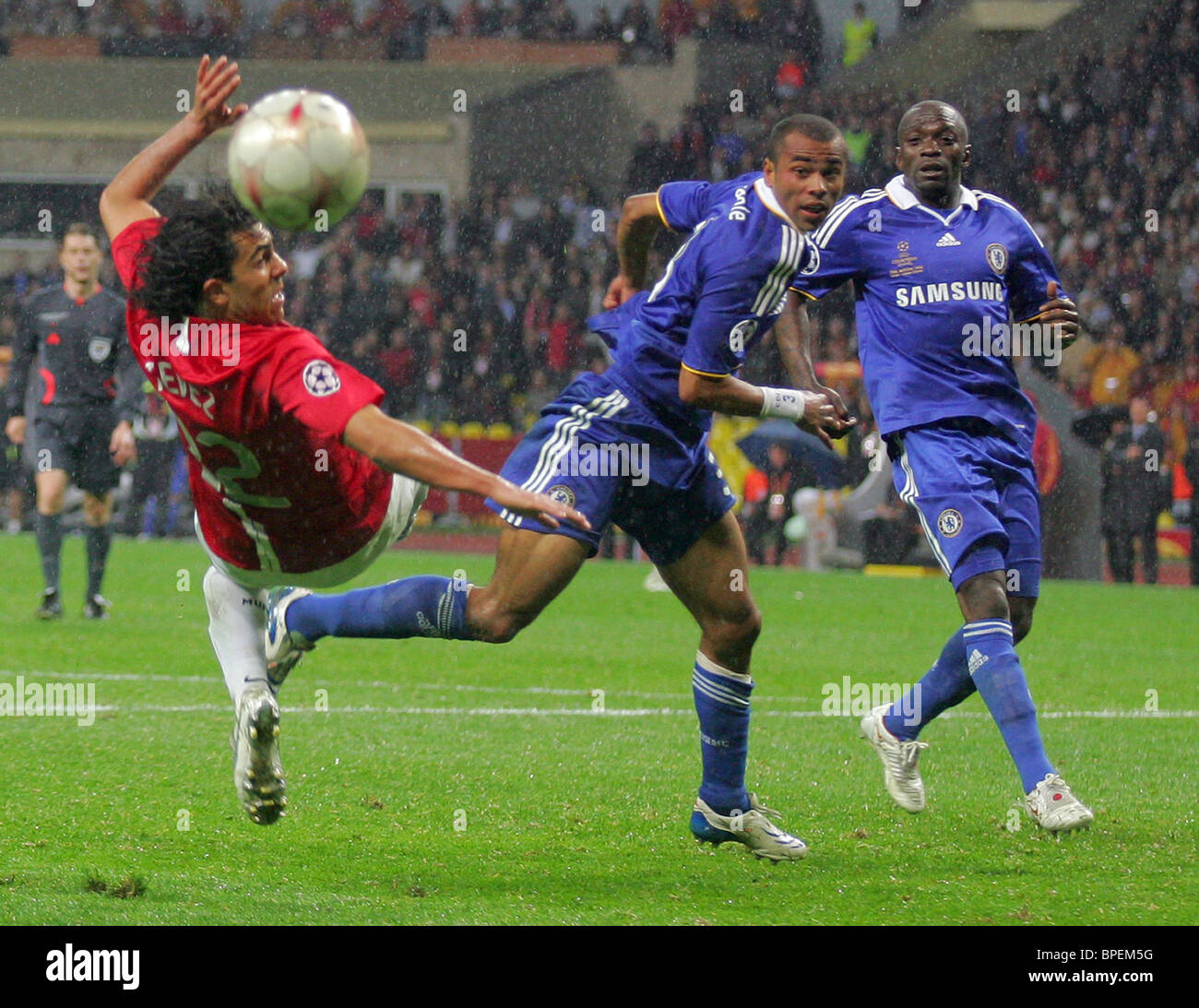Manchester United Wins European Champions High Resolution Stock