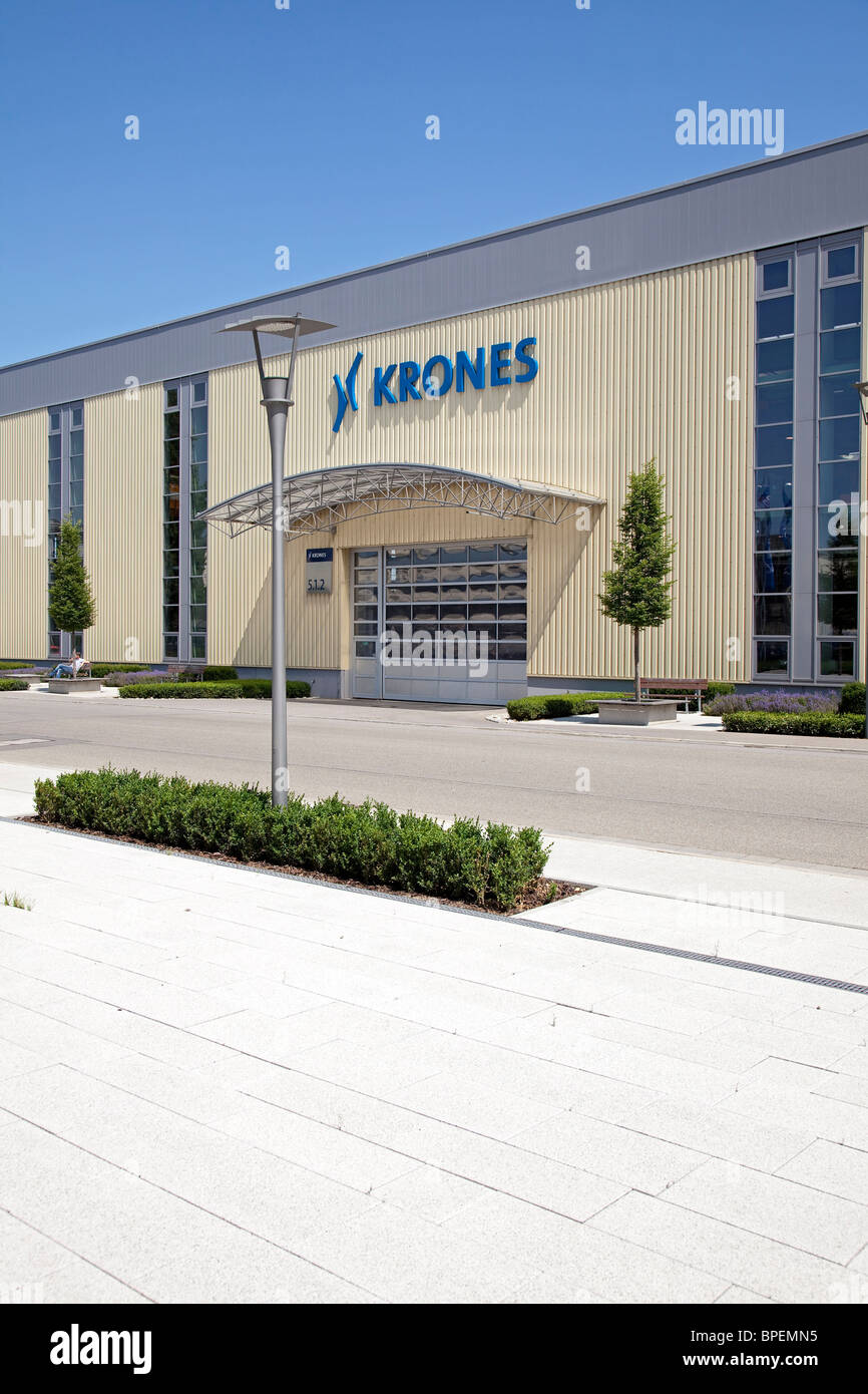 Production site of the world leading bottling plant producer, KRONES AG, in Neutraubling, Bavaria, Germany Stock Photo
