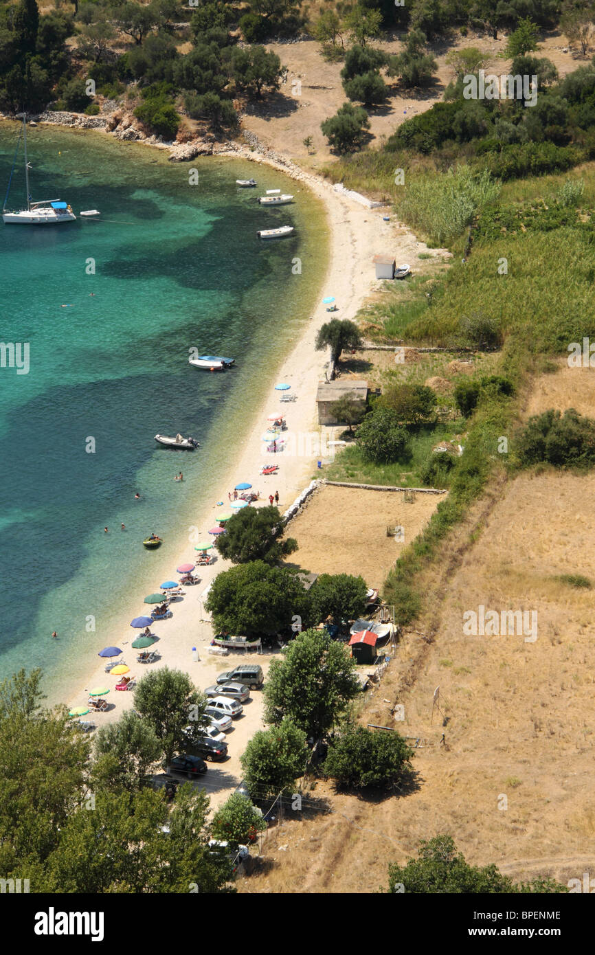 Polis Beach, Ithaki, Ionian Island, Greece Stock Photo