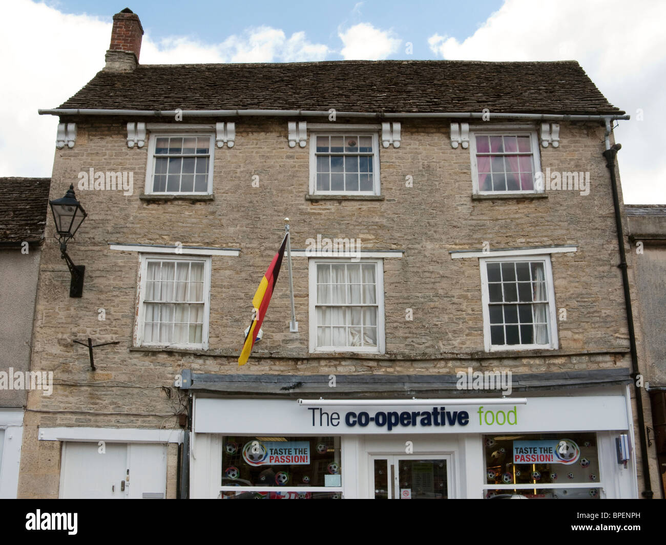 Co-operative food store in Fairford, Gloucestershire Englandminmart Stock Photo