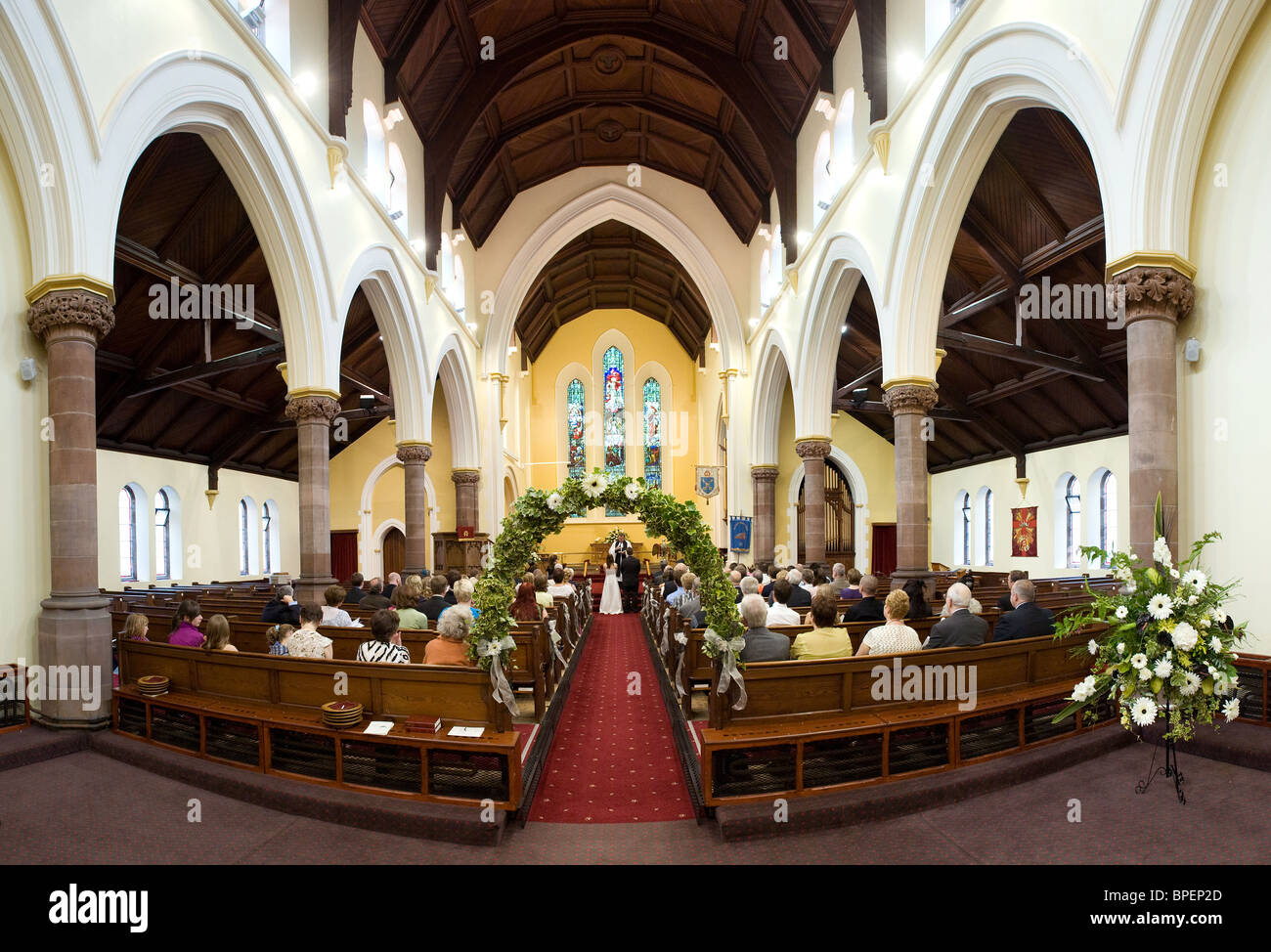 Wedding service in Church Stock Photo - Alamy