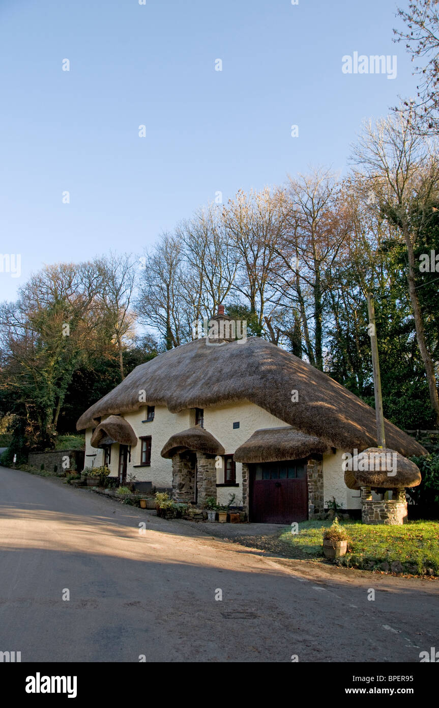 Rockey Cottage in Northlew, near Okehampton, Devon Stock Photo