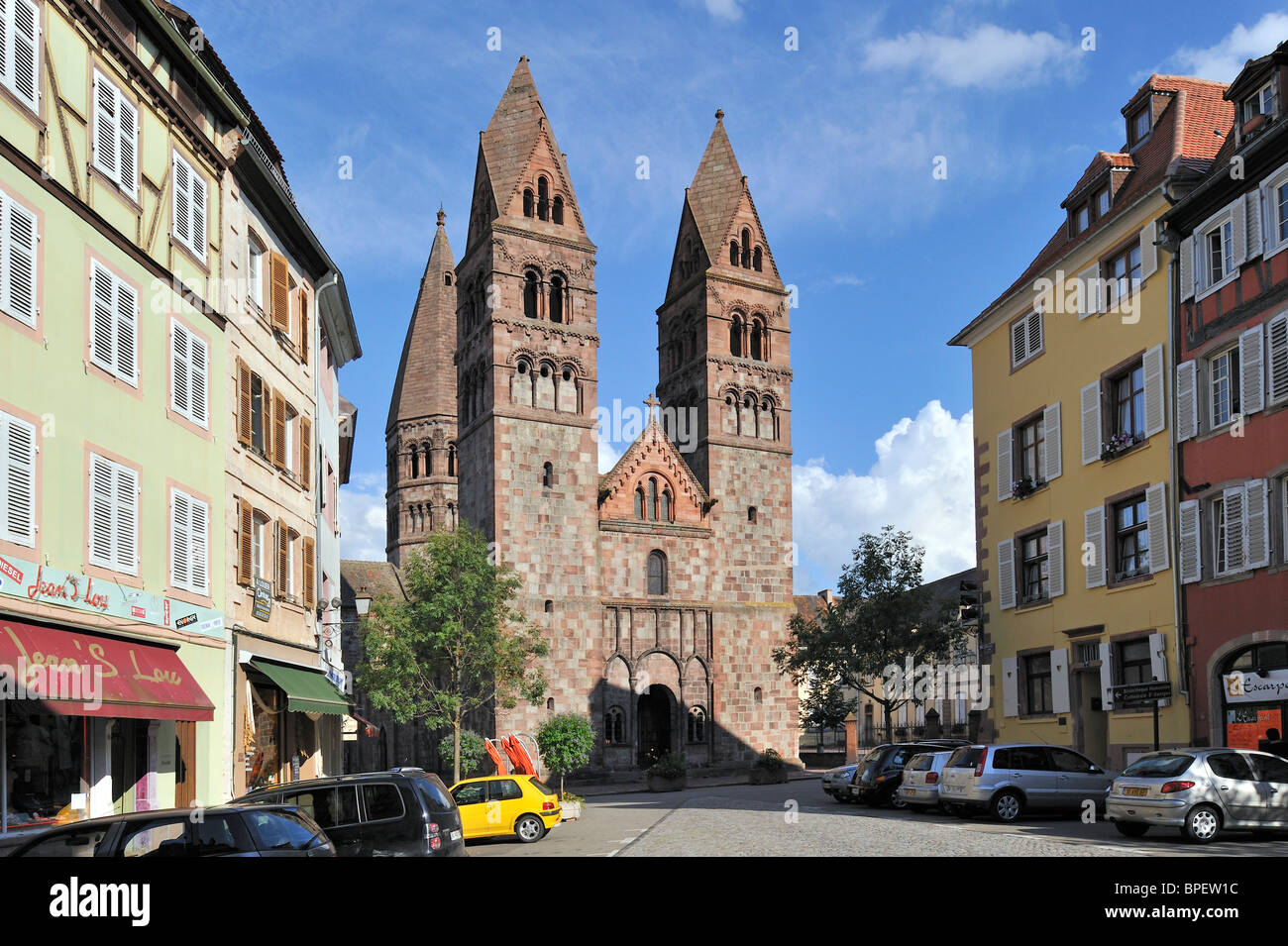 The Roman Catholic Church of Saint Faith / Sainte-Foy of Sélestat, Alsace, France Stock Photo