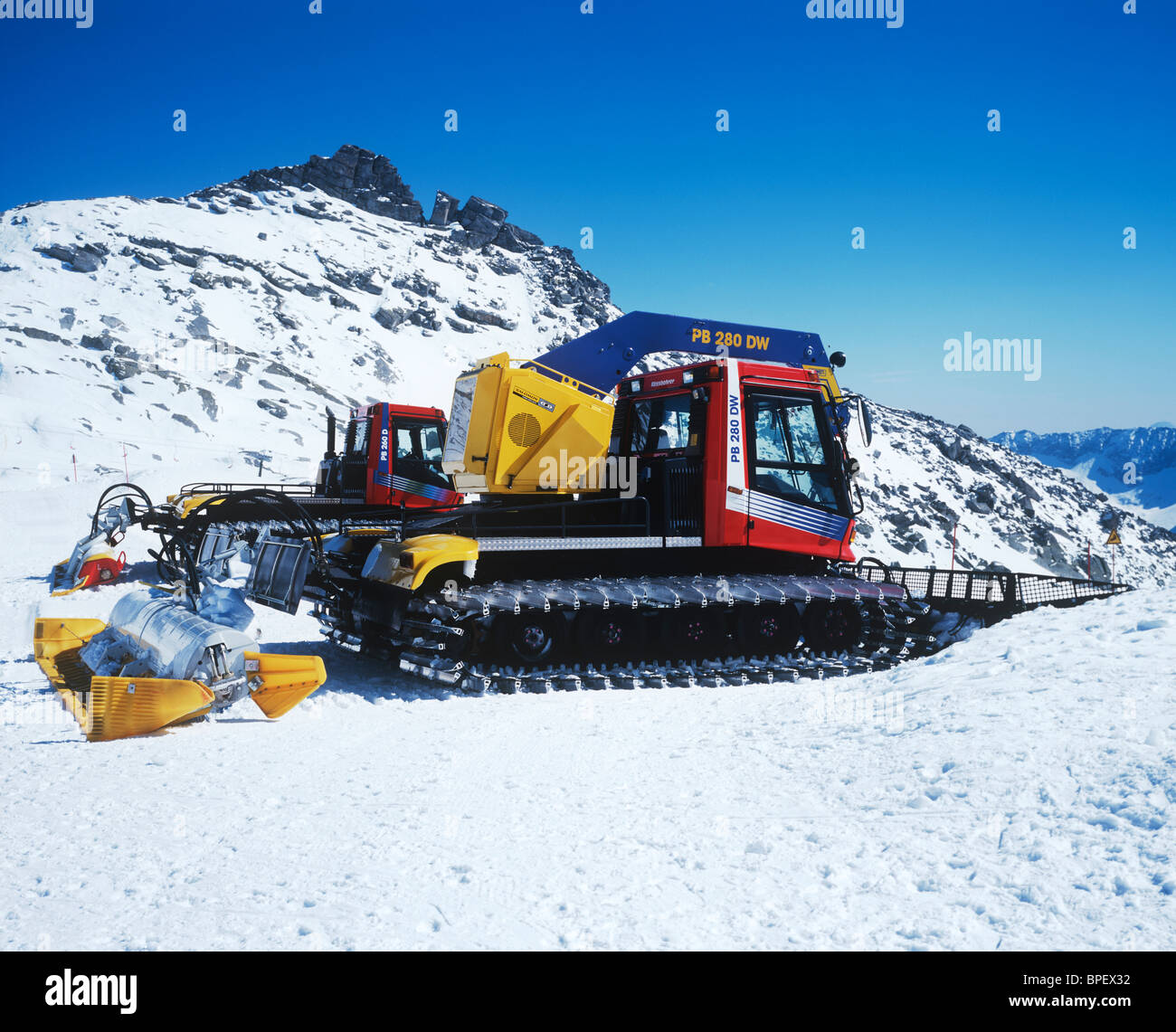 Snow Plough Stock Photo