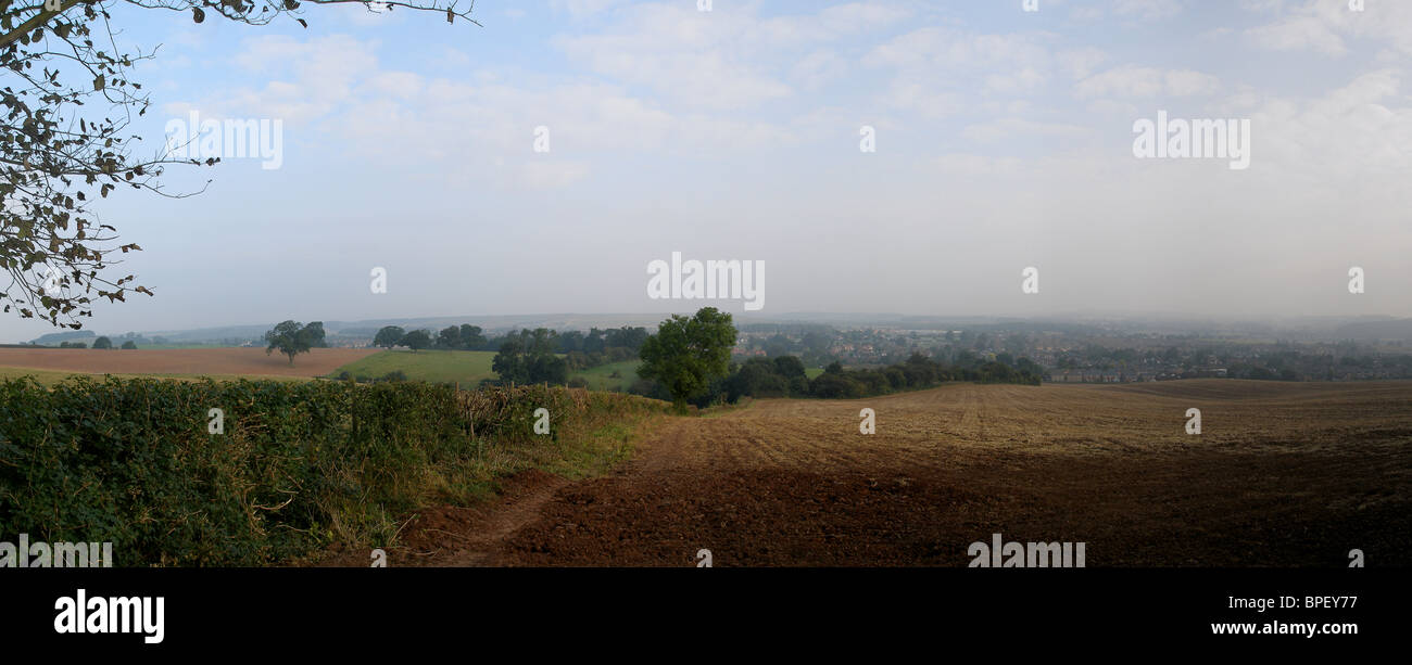 Looking down on Calverton Nottinghamshire United Kingdom Stock Photo