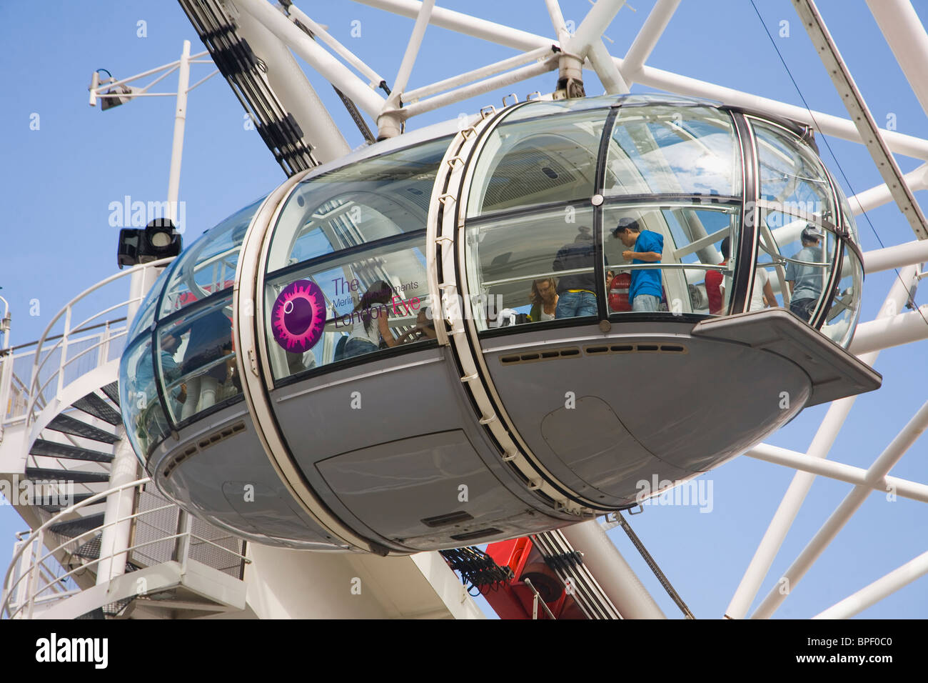 London Eye capsule Stock Photo